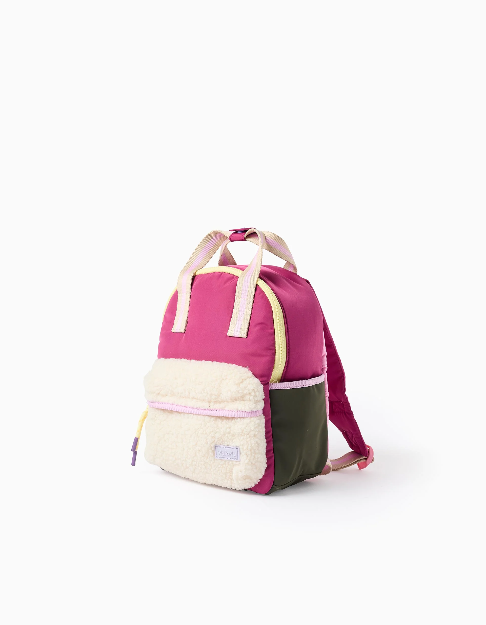Victoria Nylon Backpack for Girls, Multicoloured