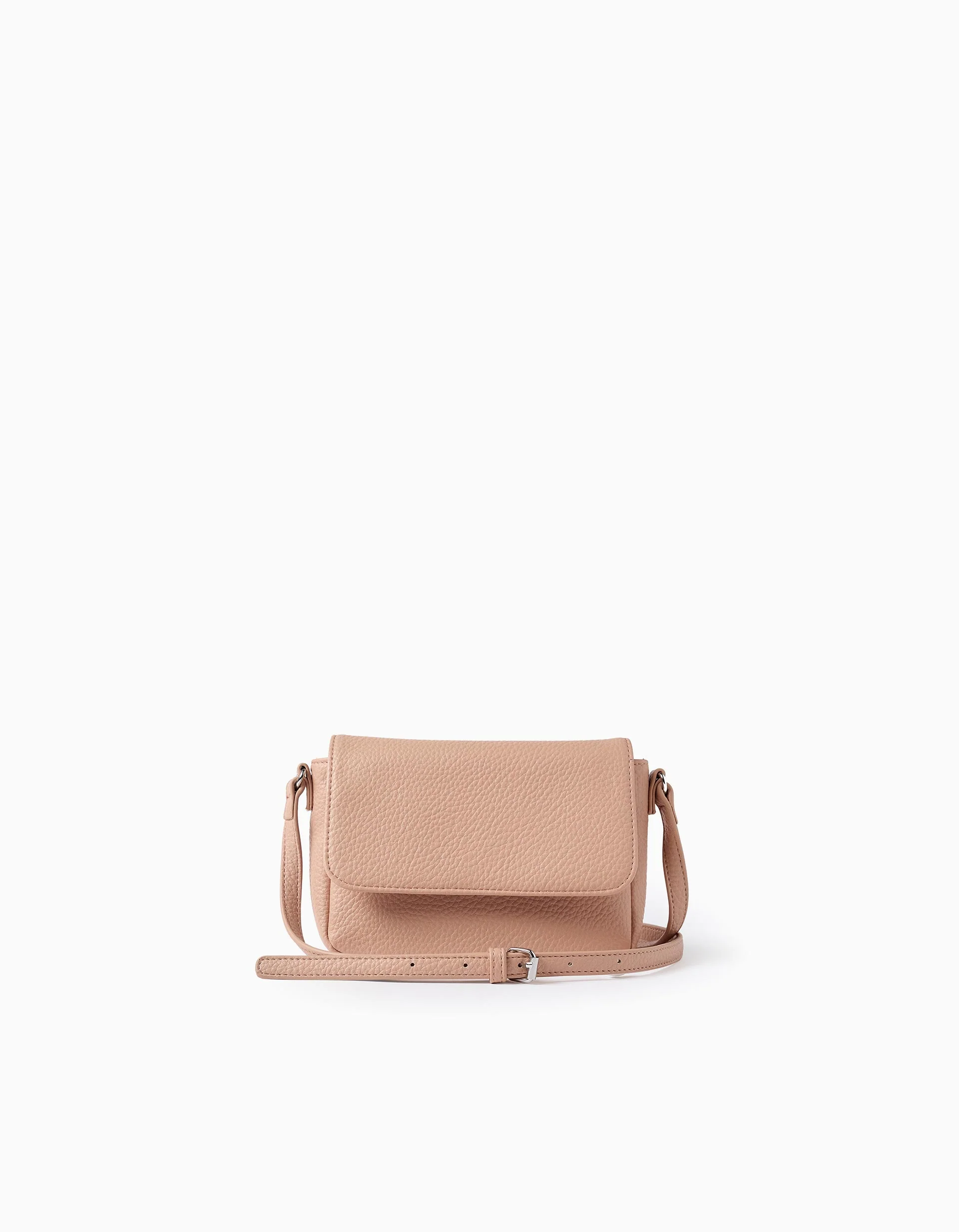 Crossbody Bag with Texture for Babies and Girls, Old Pink