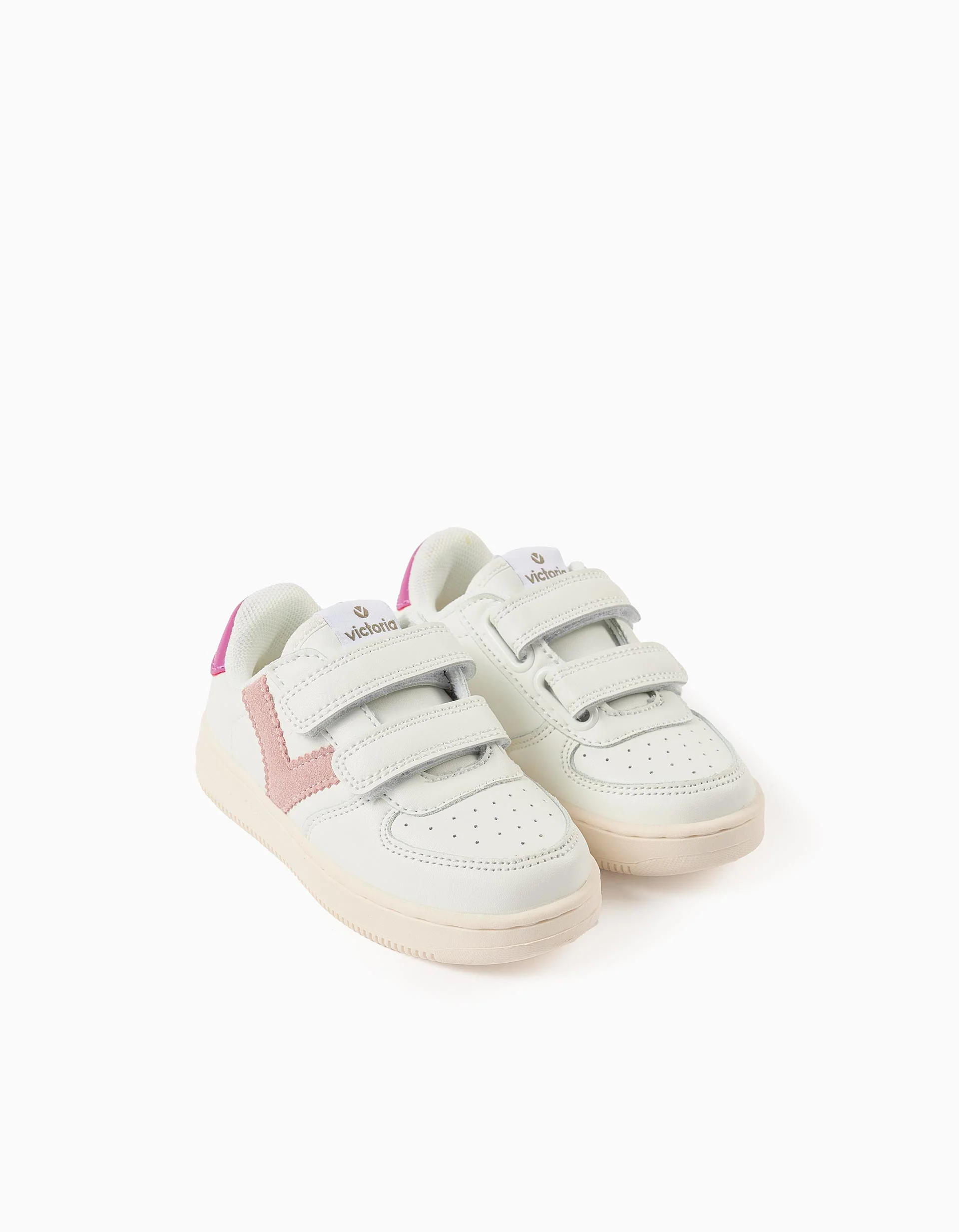Sneakers for Girls 'Victoria Tiempo', White/Pink