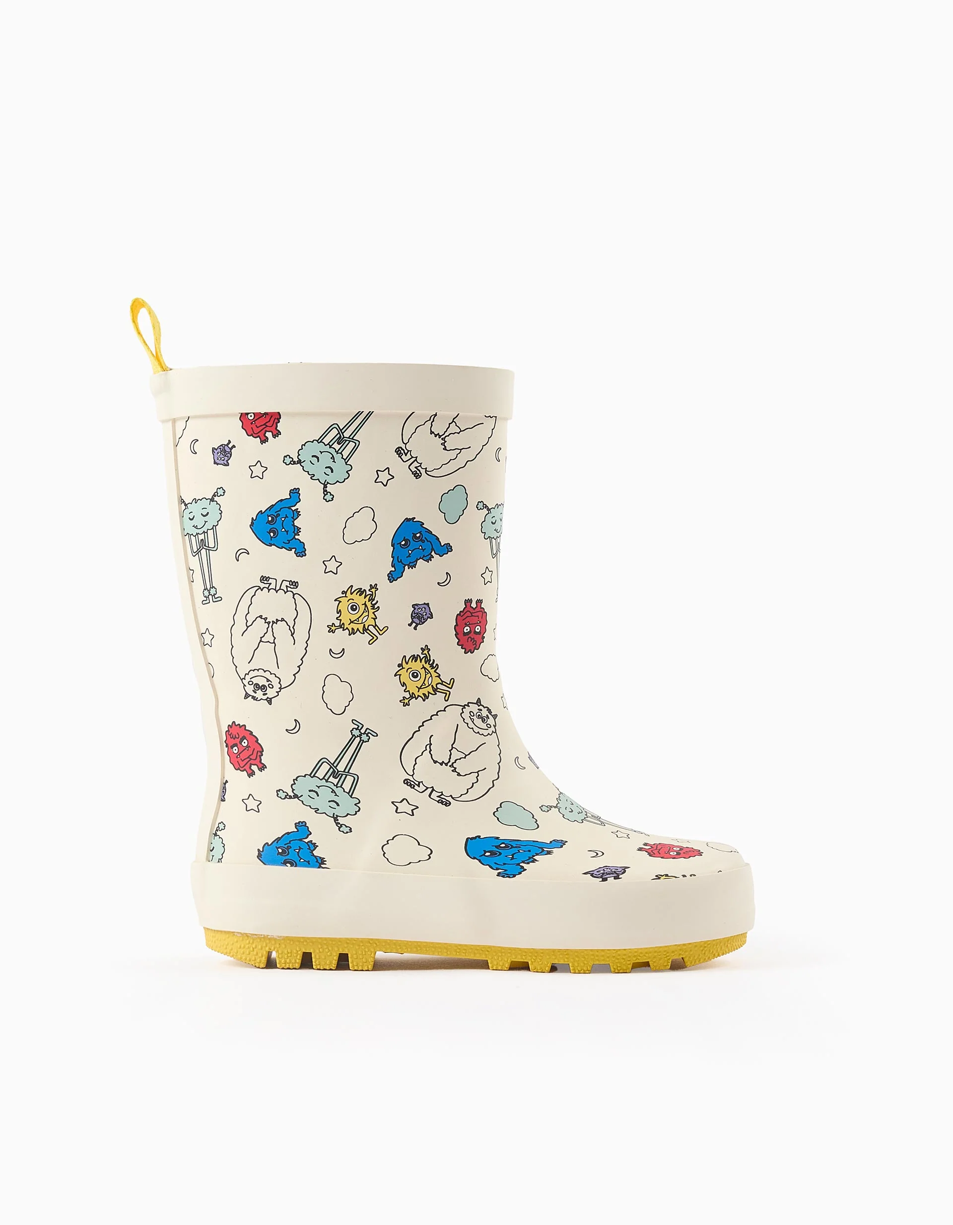 Baby Wellies 'Monster of Emotions', White