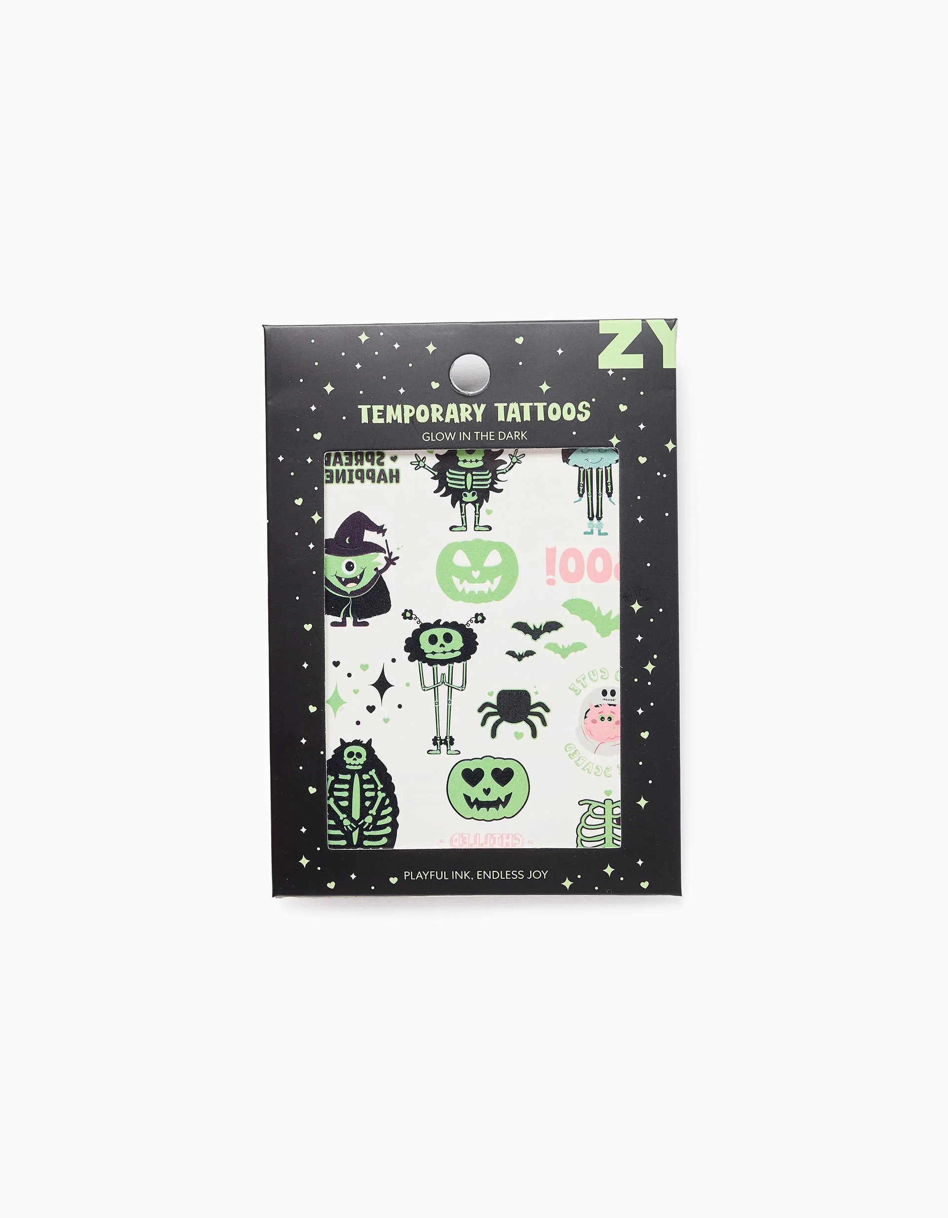 Glow in the Dark Temporary Tattoos for Babies and Girls 'Halloween'
