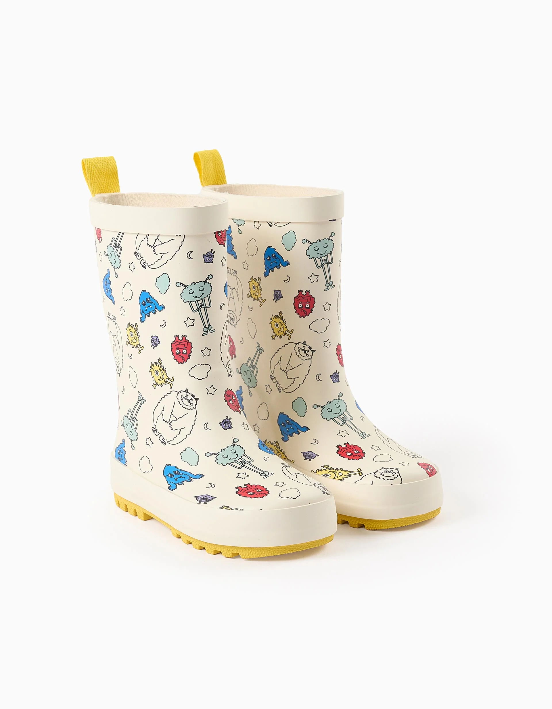 Baby Wellies 'Monster of Emotions', White