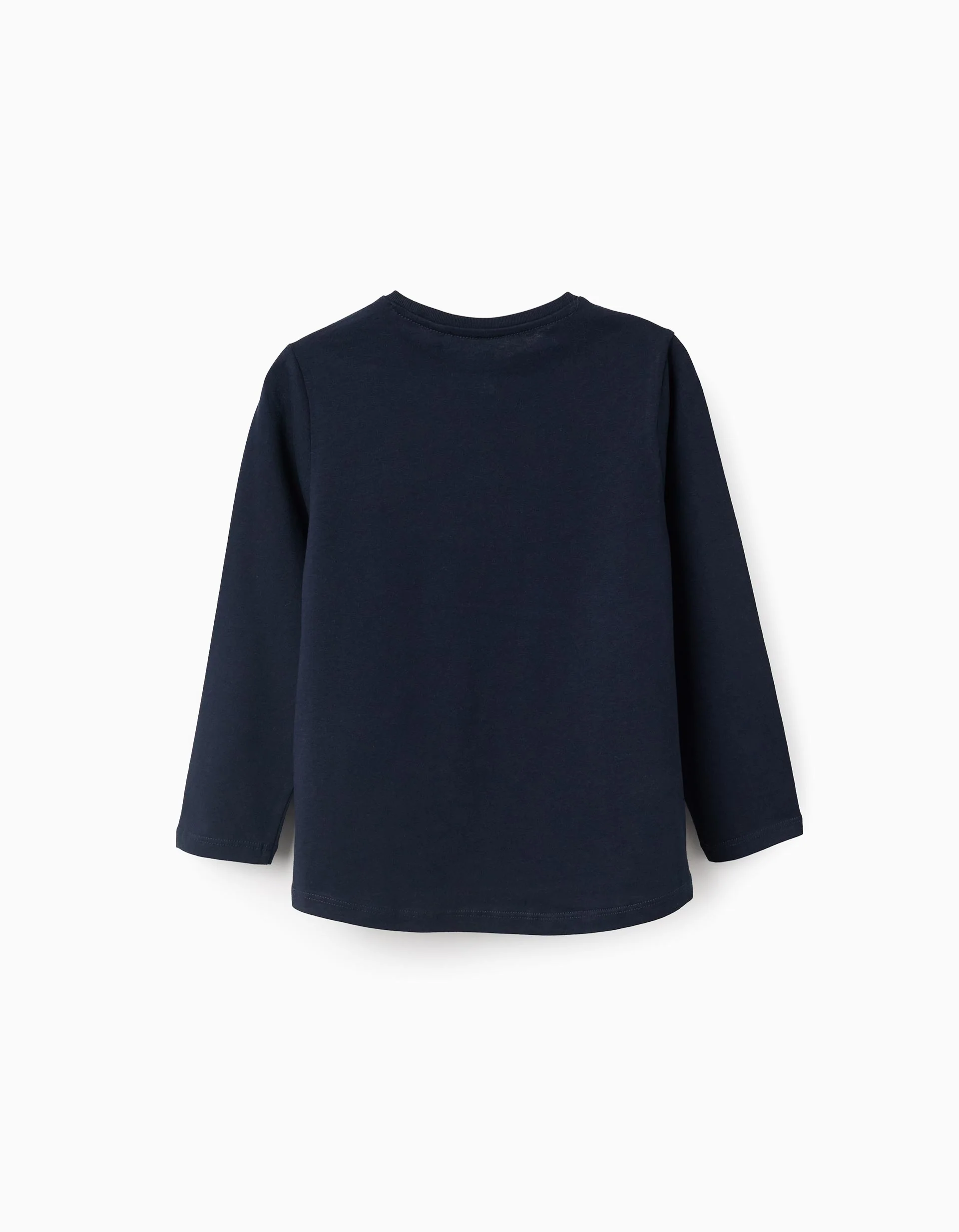 Pack of 2 long sleeve T-shirts with prints for girls, dark/light blue