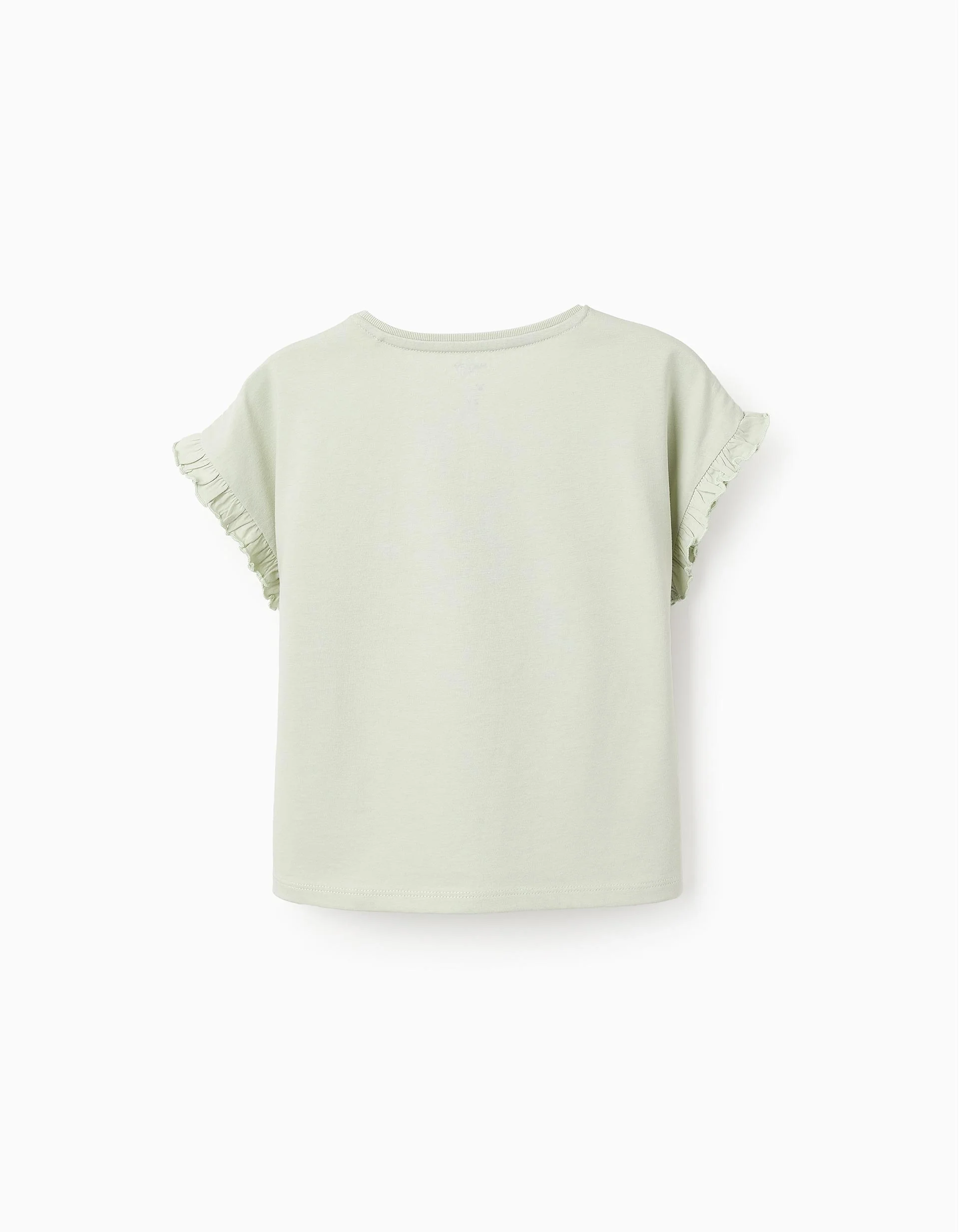 Cotton T-shirt with Ruffles for Girls 'Minnie', Green