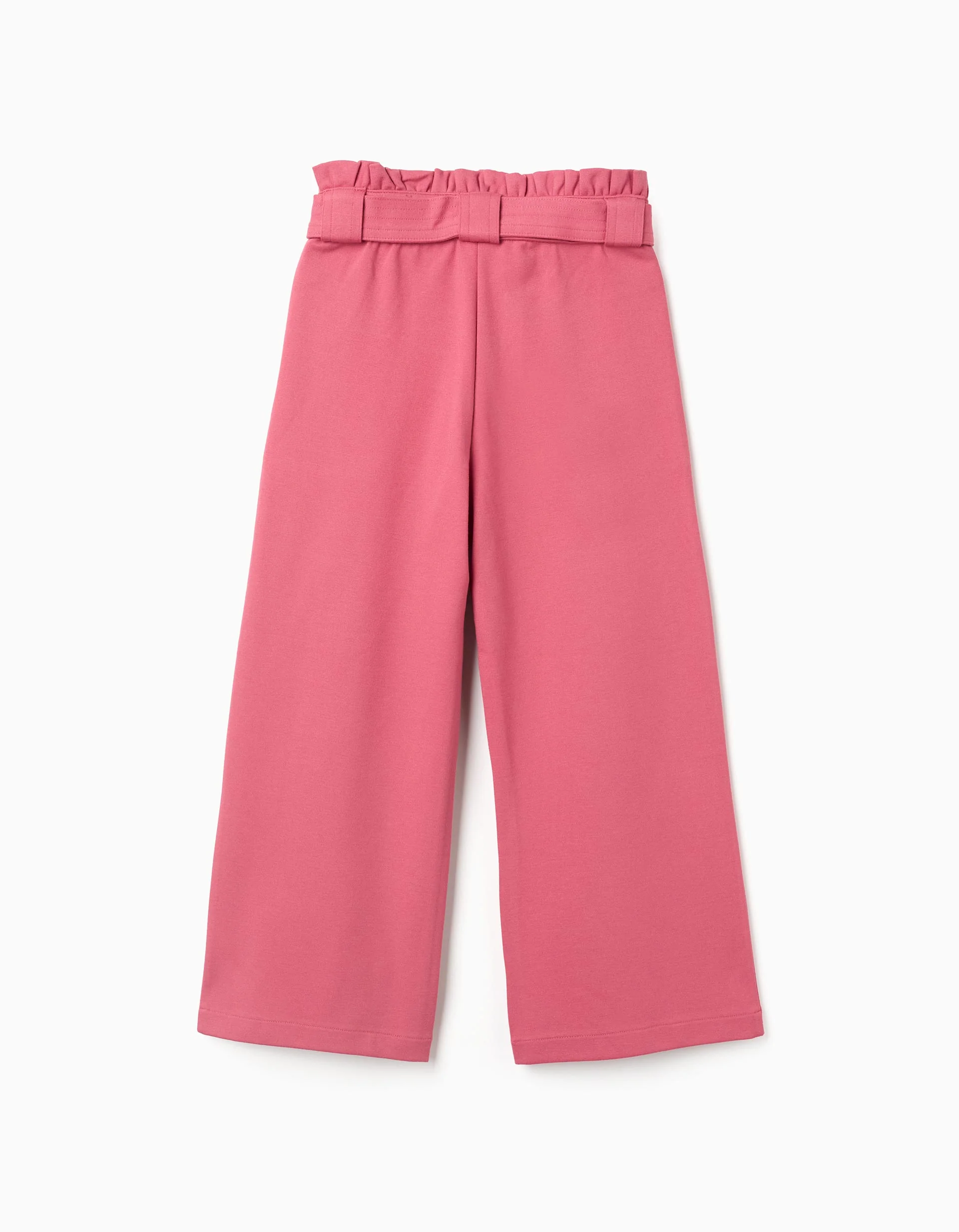 Roma Knit Wide Leg Trousers for Girls, Pink
