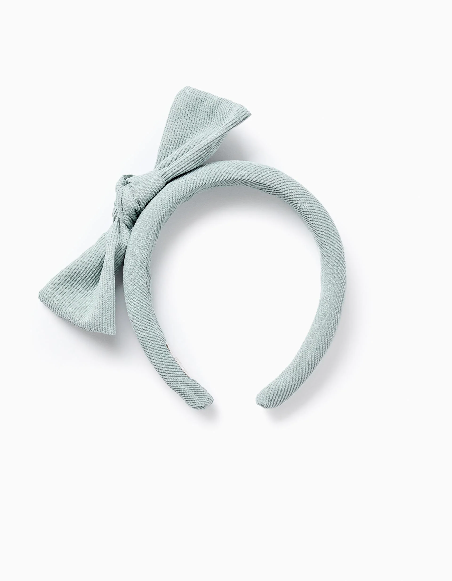 Padded Corduroy Headband with Bow for Babies and Girls, Green