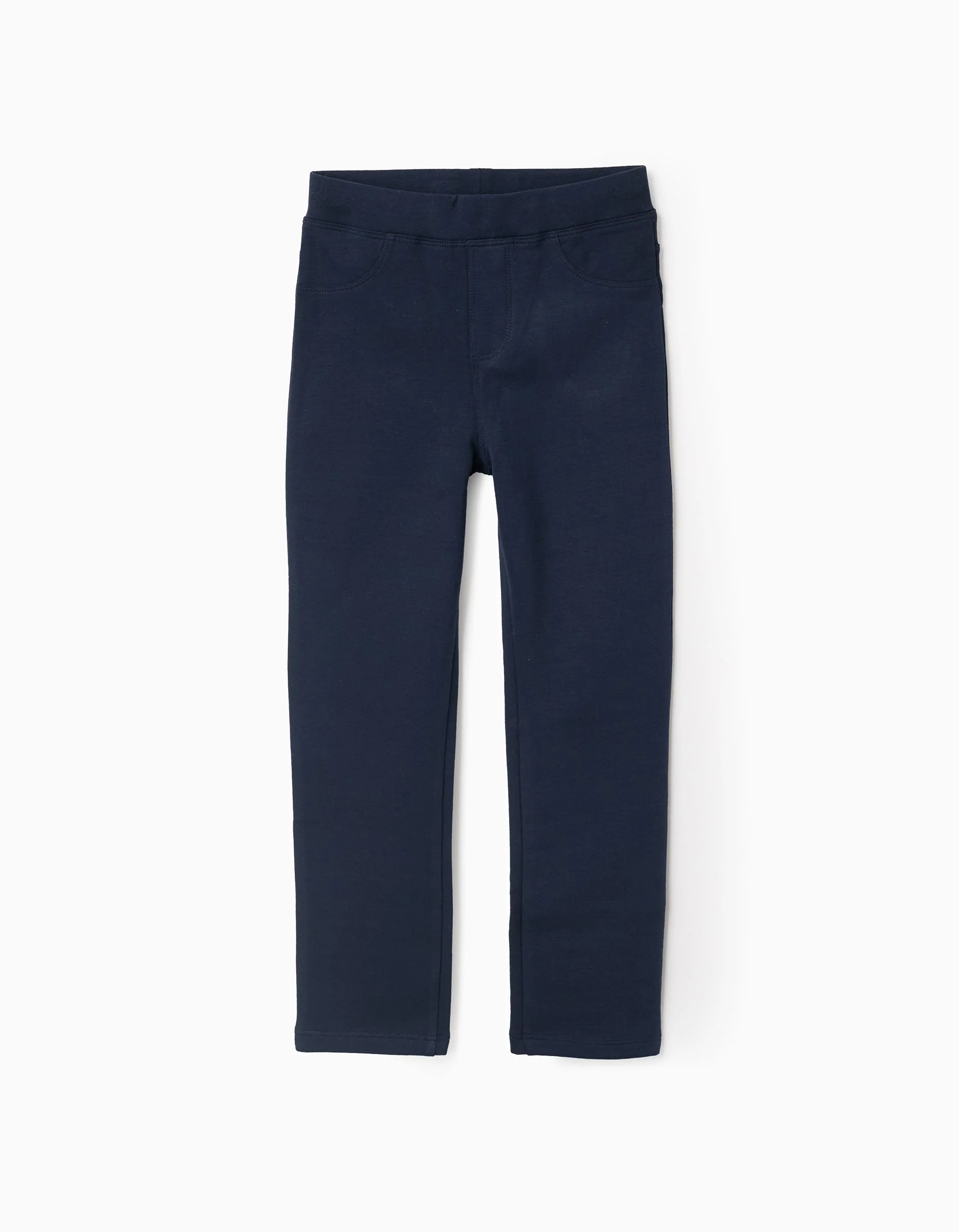 Brushed Jeggings for Girls, Dark Blue