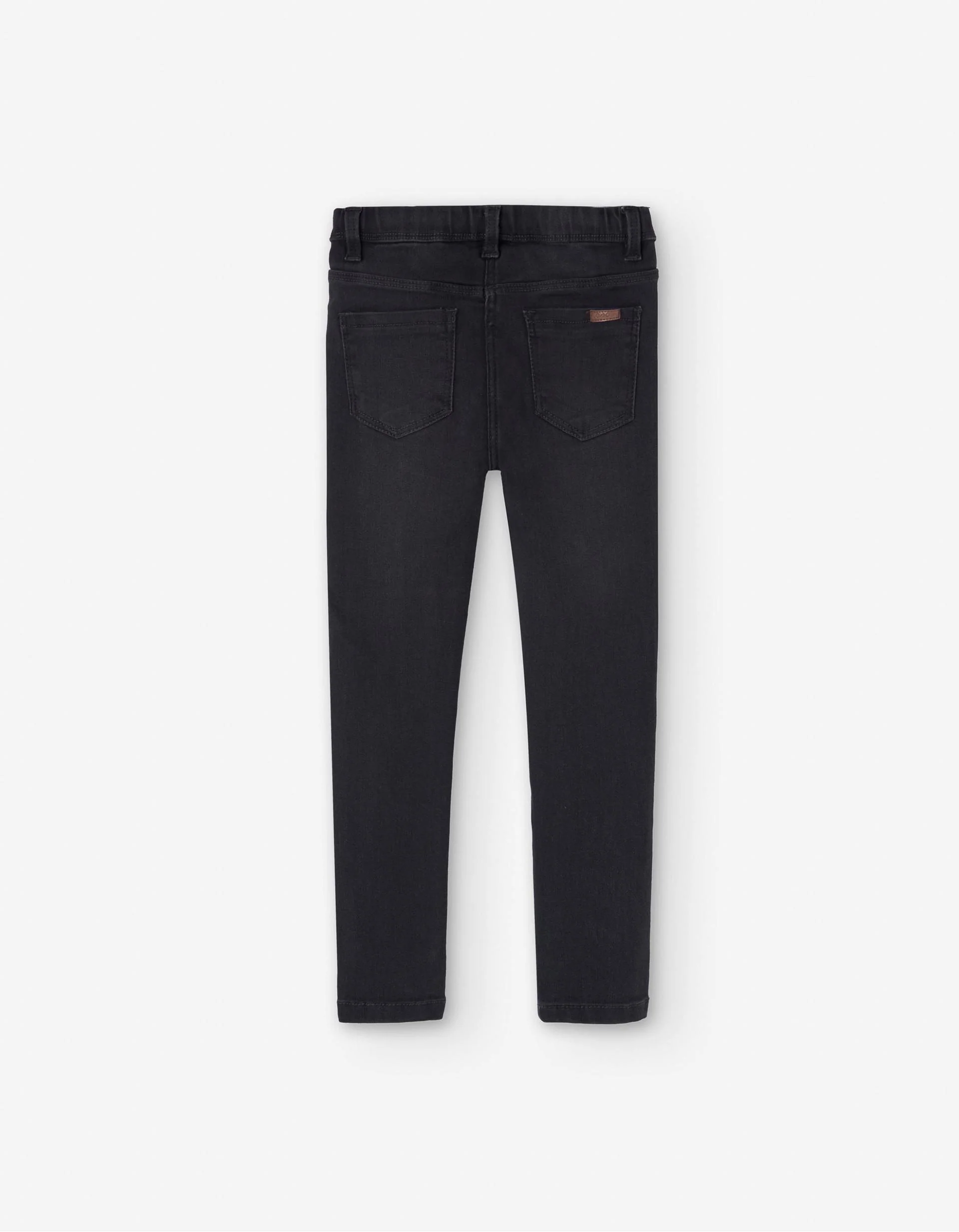 Jeggings with elastic waistband for girls, dark grey