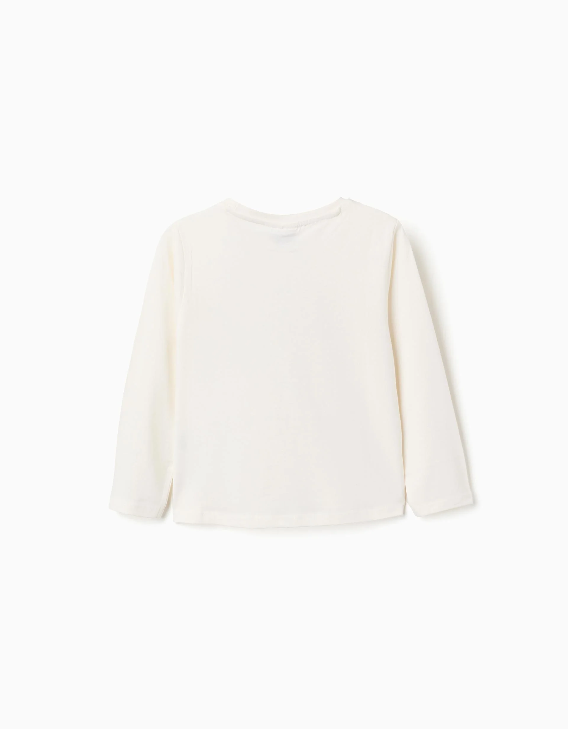 Long Sleeve Cotton T-shirt 'Kuromi' for Girls, White