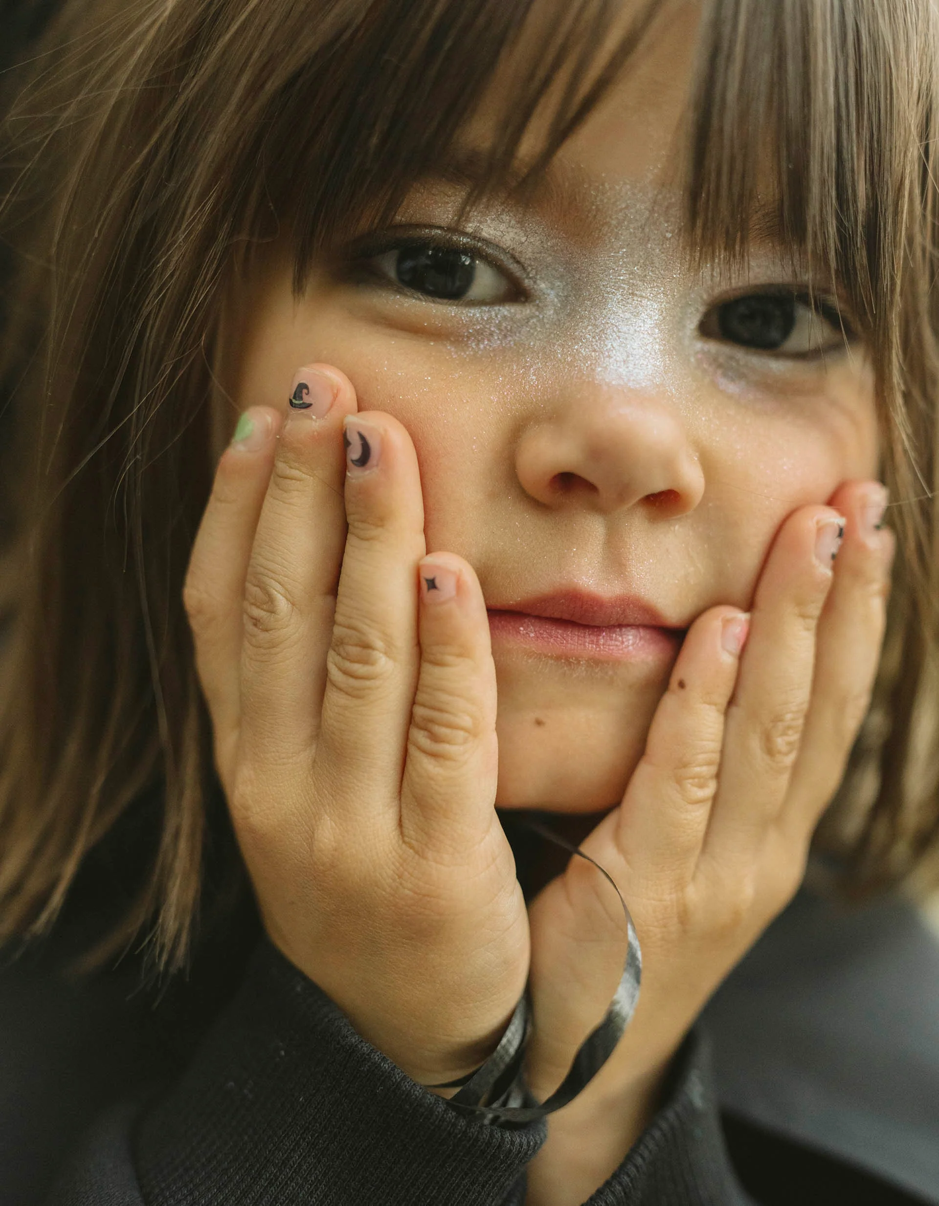 Glow in the Dark Nail Stickers for Babies and Girls 'Halloween'