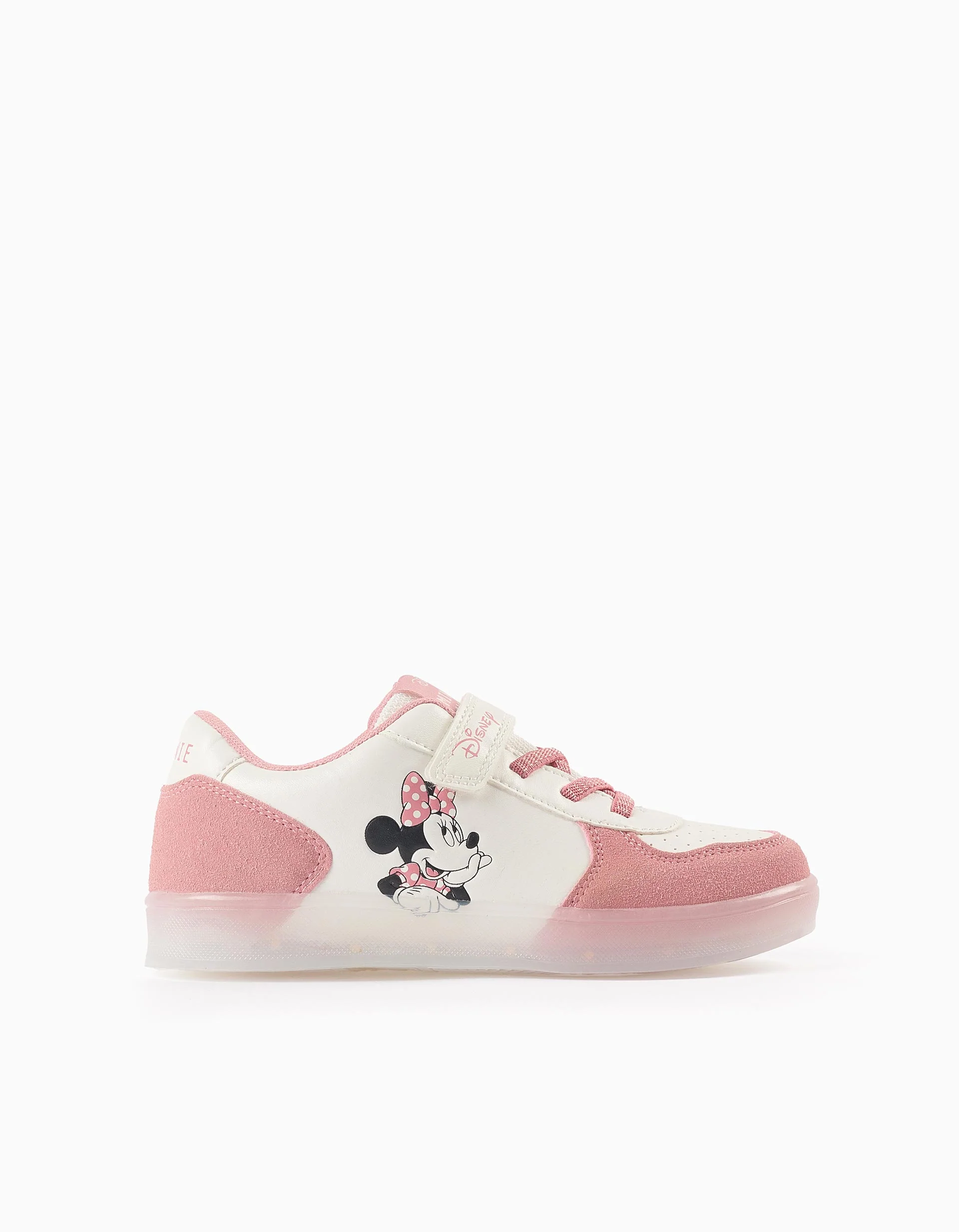 Light-up Trainers for Girls 'Minnie', Pink/White