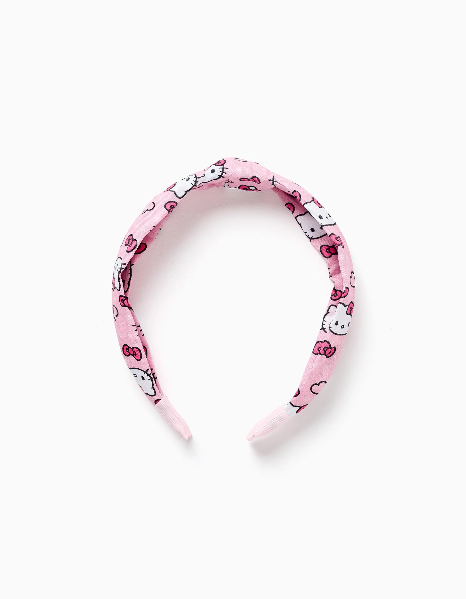 Hello Kitty Headband with Knot on Top for Babies and Girls, Pink