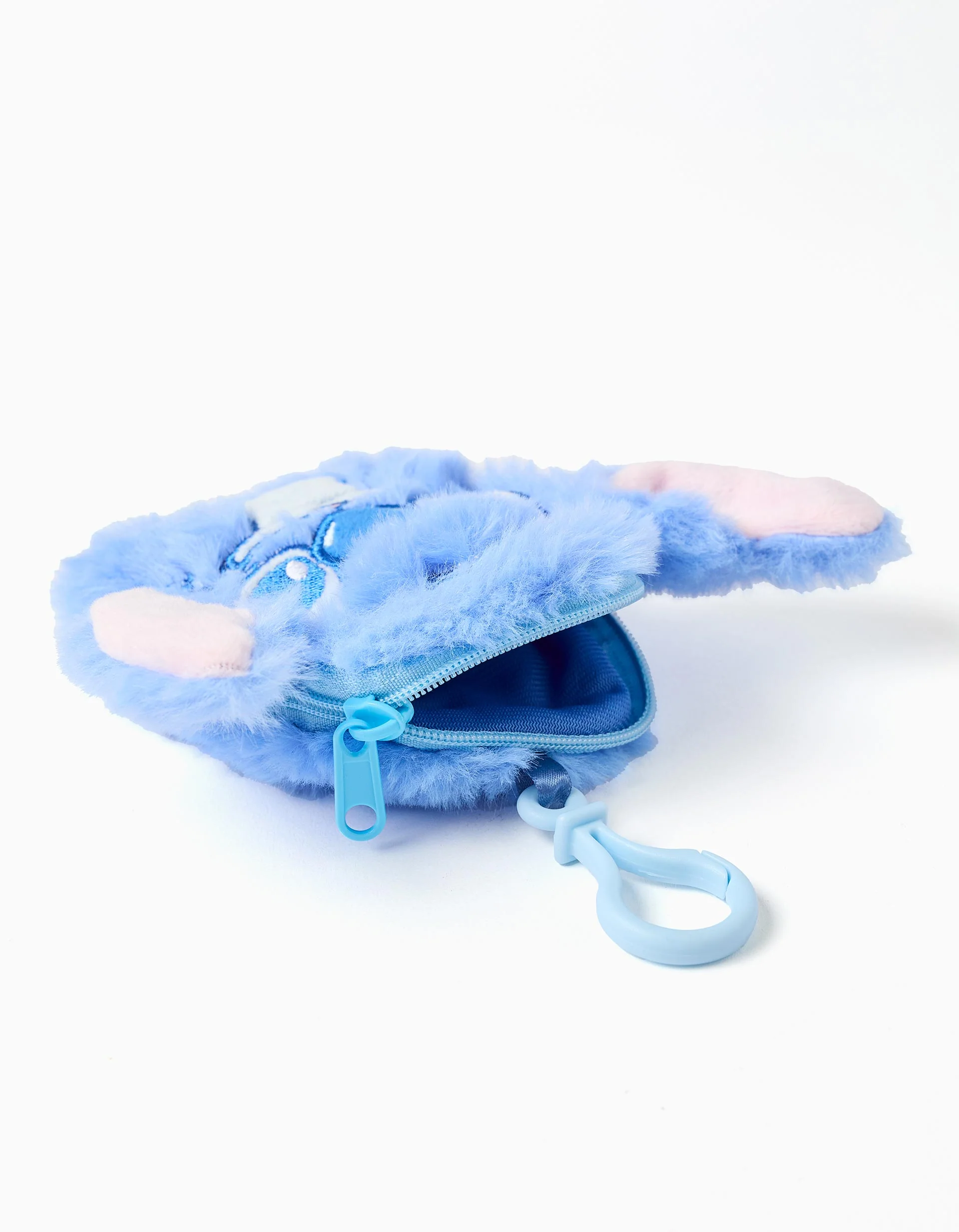 Plush Wallet with Keyring 'Stitch' for Girls, Blue