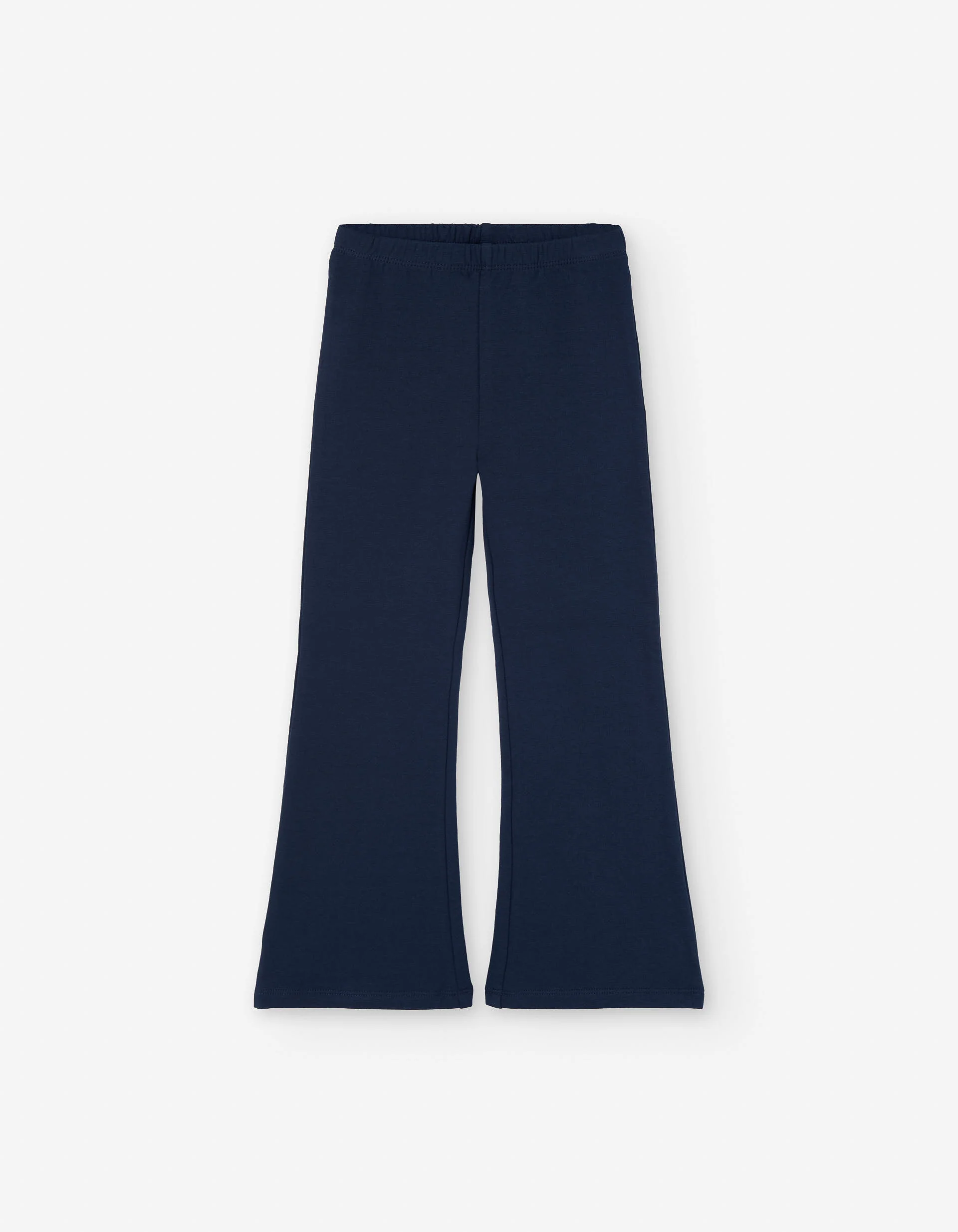 Brushed flared leggings for girls, dark blue