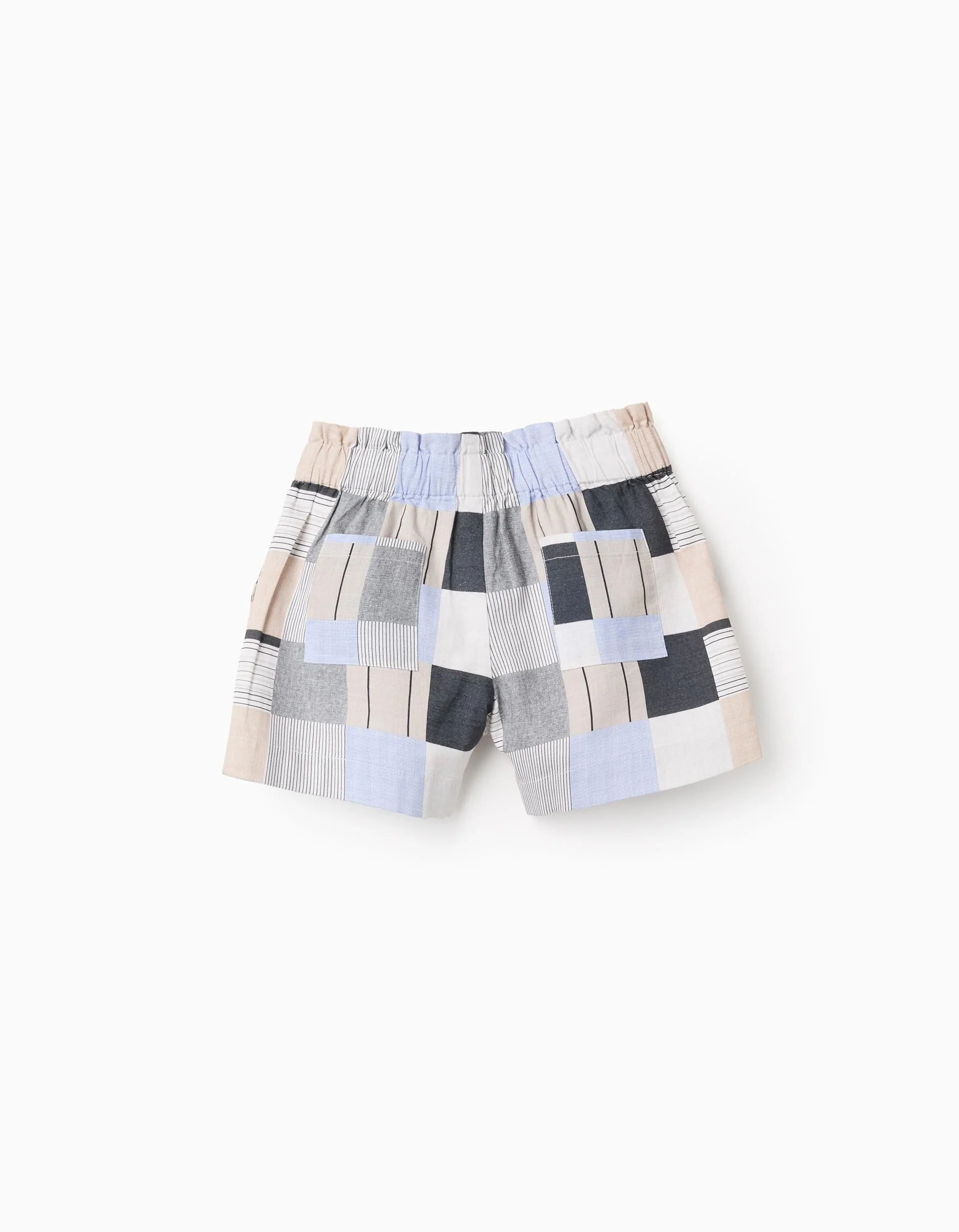 Cotton Shorts with Pattern for Girls 'B&S', Multicolour
