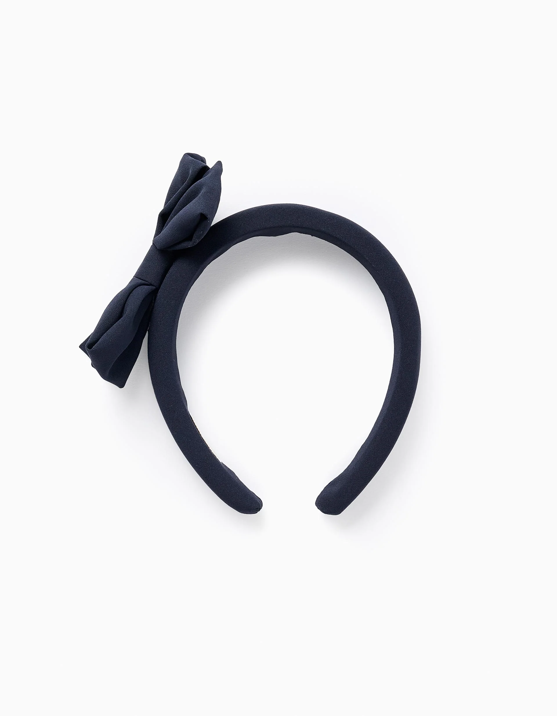 Padded Headband with Bow for Babies and Girls, Dark Blue