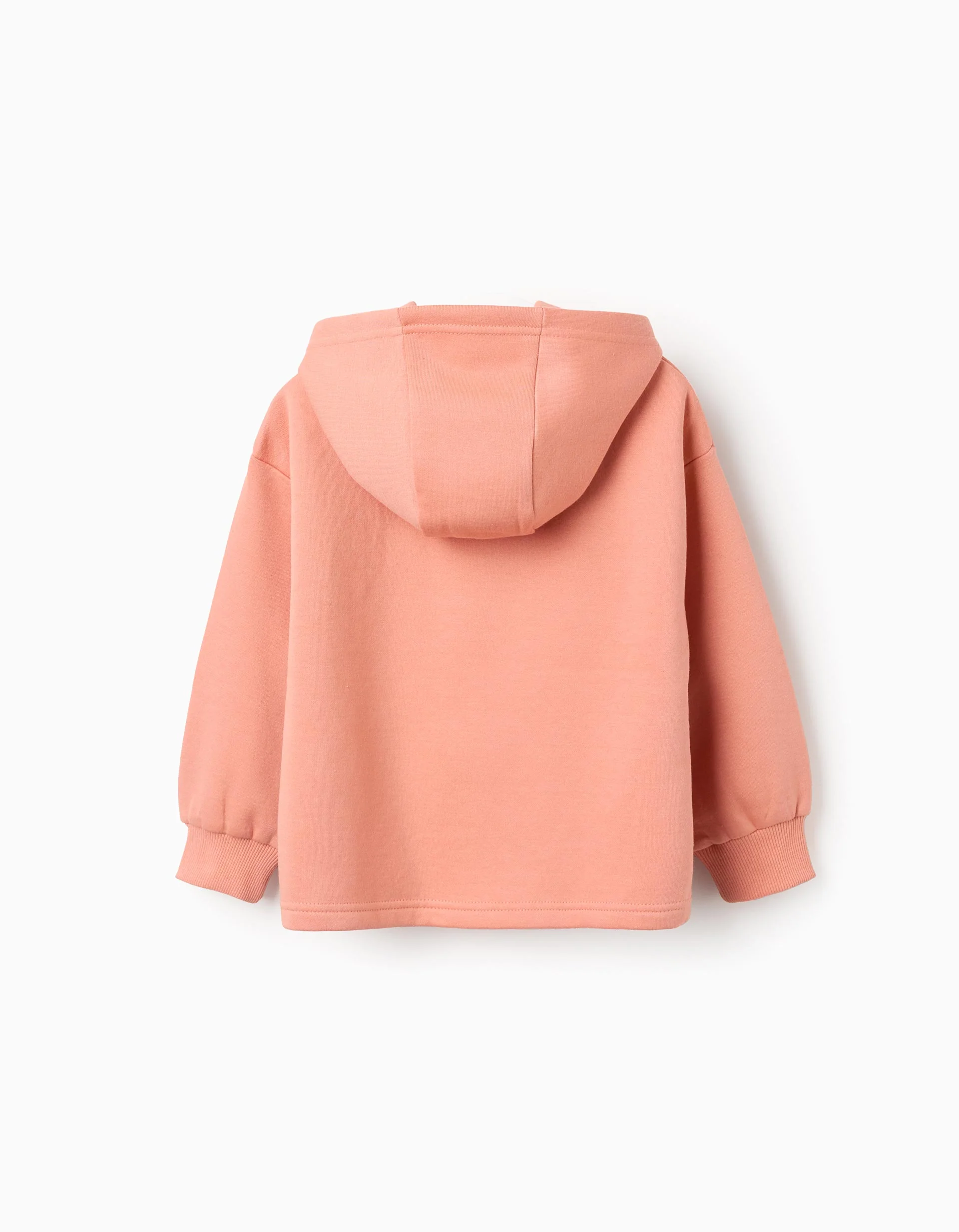 Brushed Hooded Sweatshirt for Girls 'Stockholm', Coral