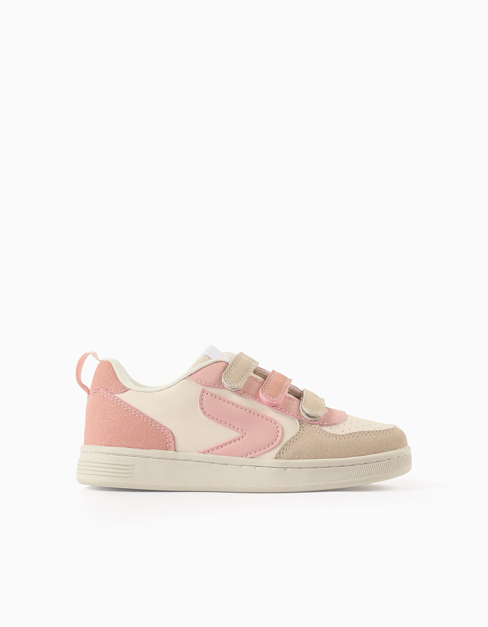 Touch-fastening Trainers for Girls 'ZY Move', Beige/Pink