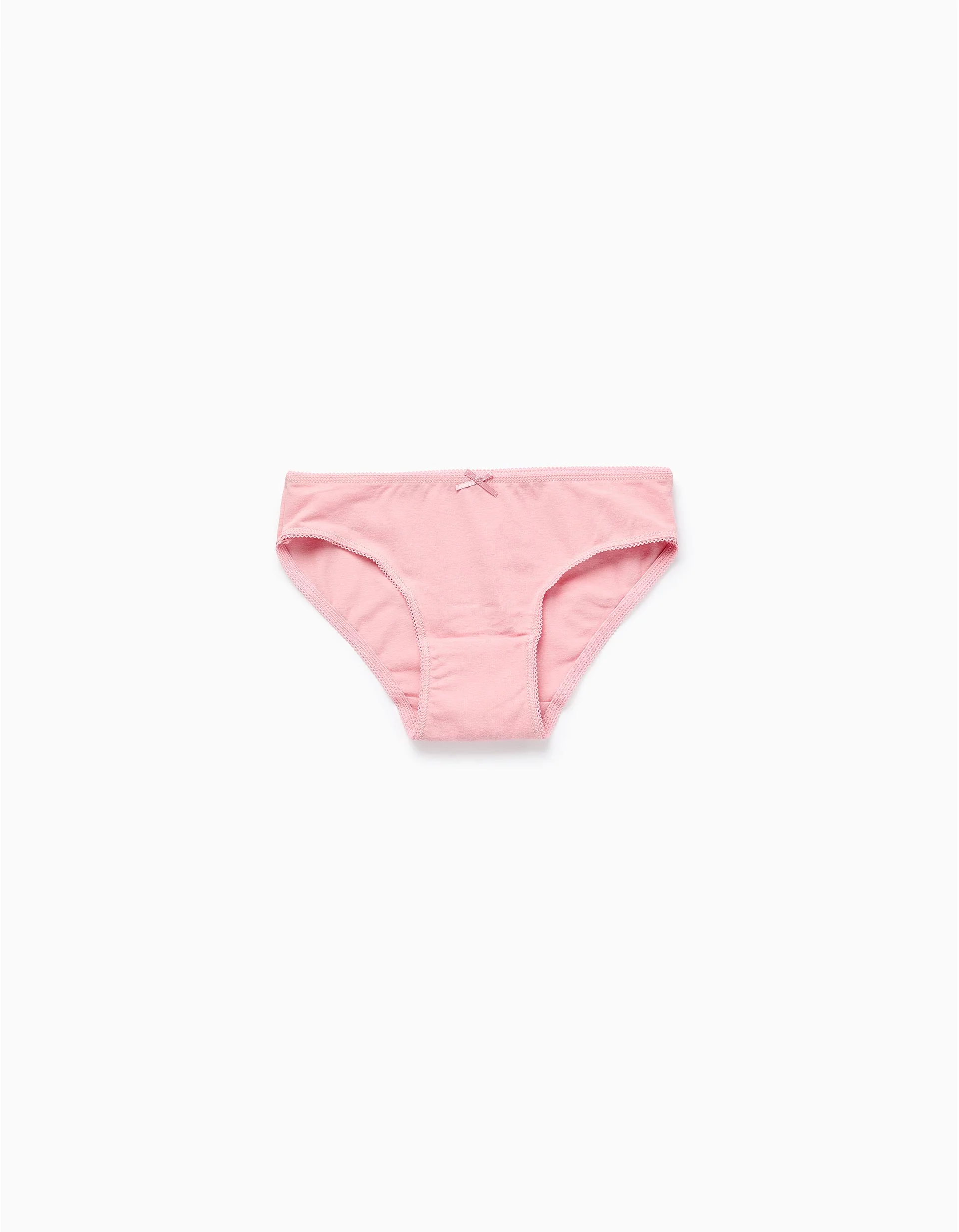 Pack of 5 Briefs for Girls 'Flowers & Camping', White/Pink