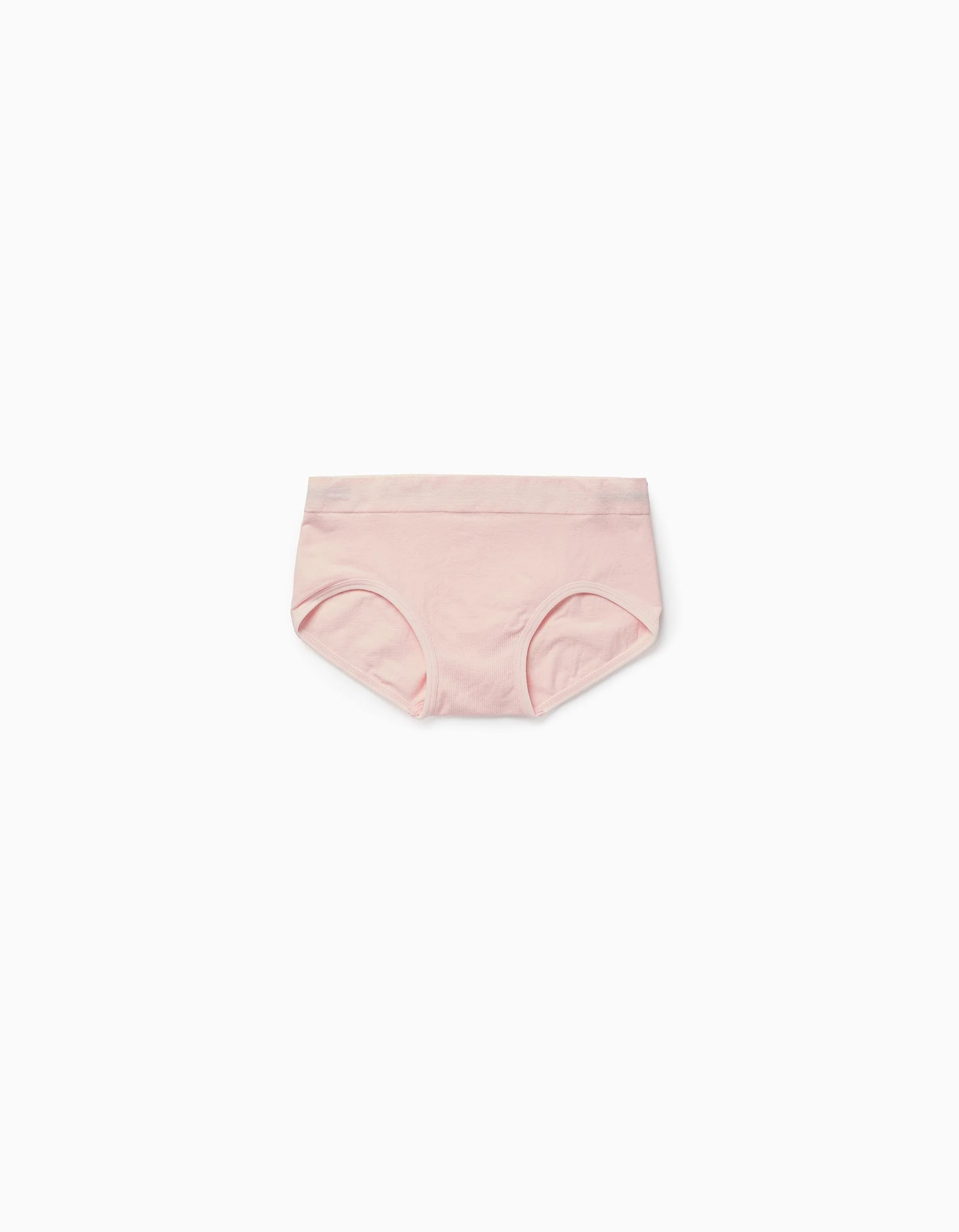 Pack of 2 Hipster Briefs in Microfiber for Girls, White/Pink