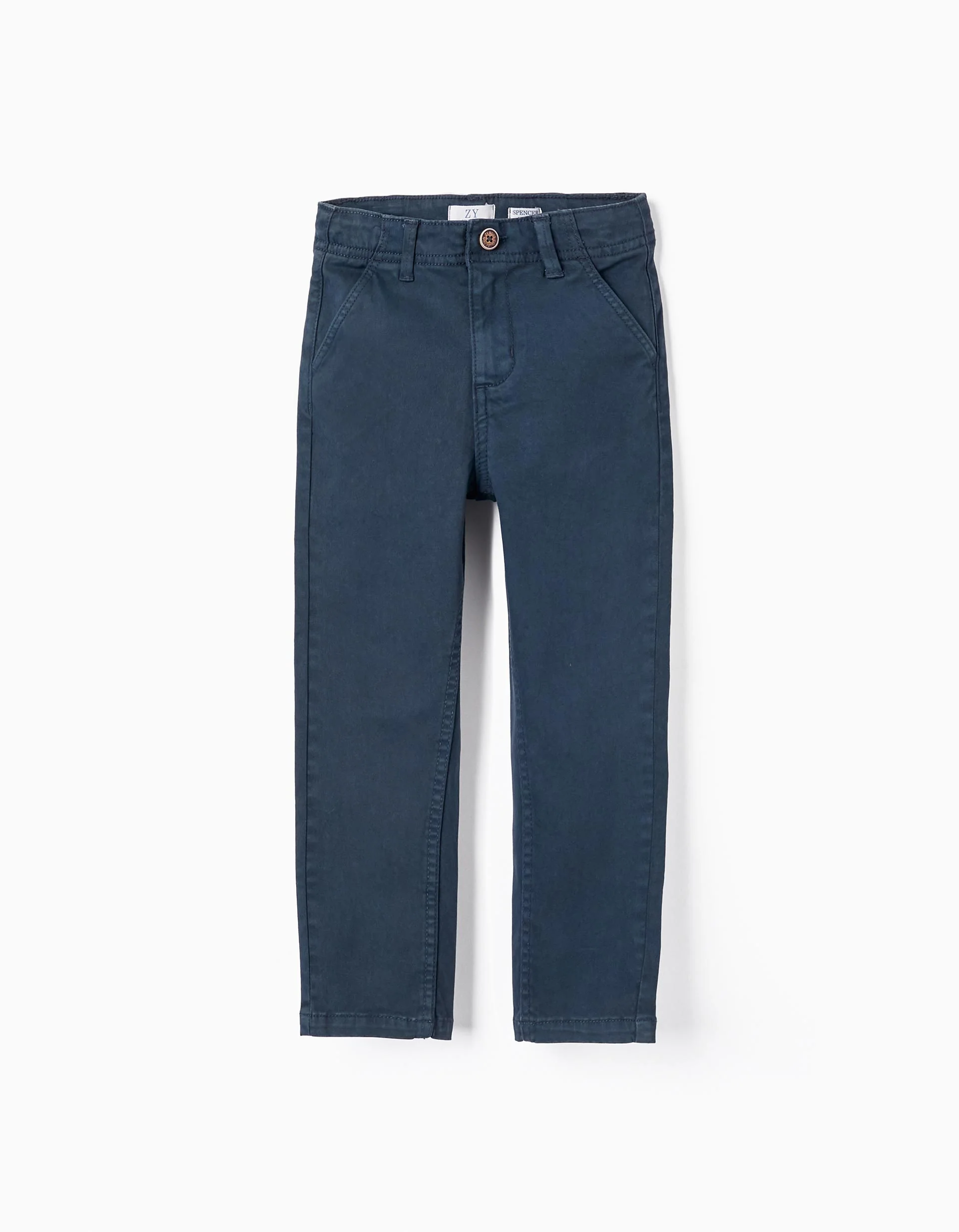 Chino Trousers for Boys 'Slim Fit', Dark Blue