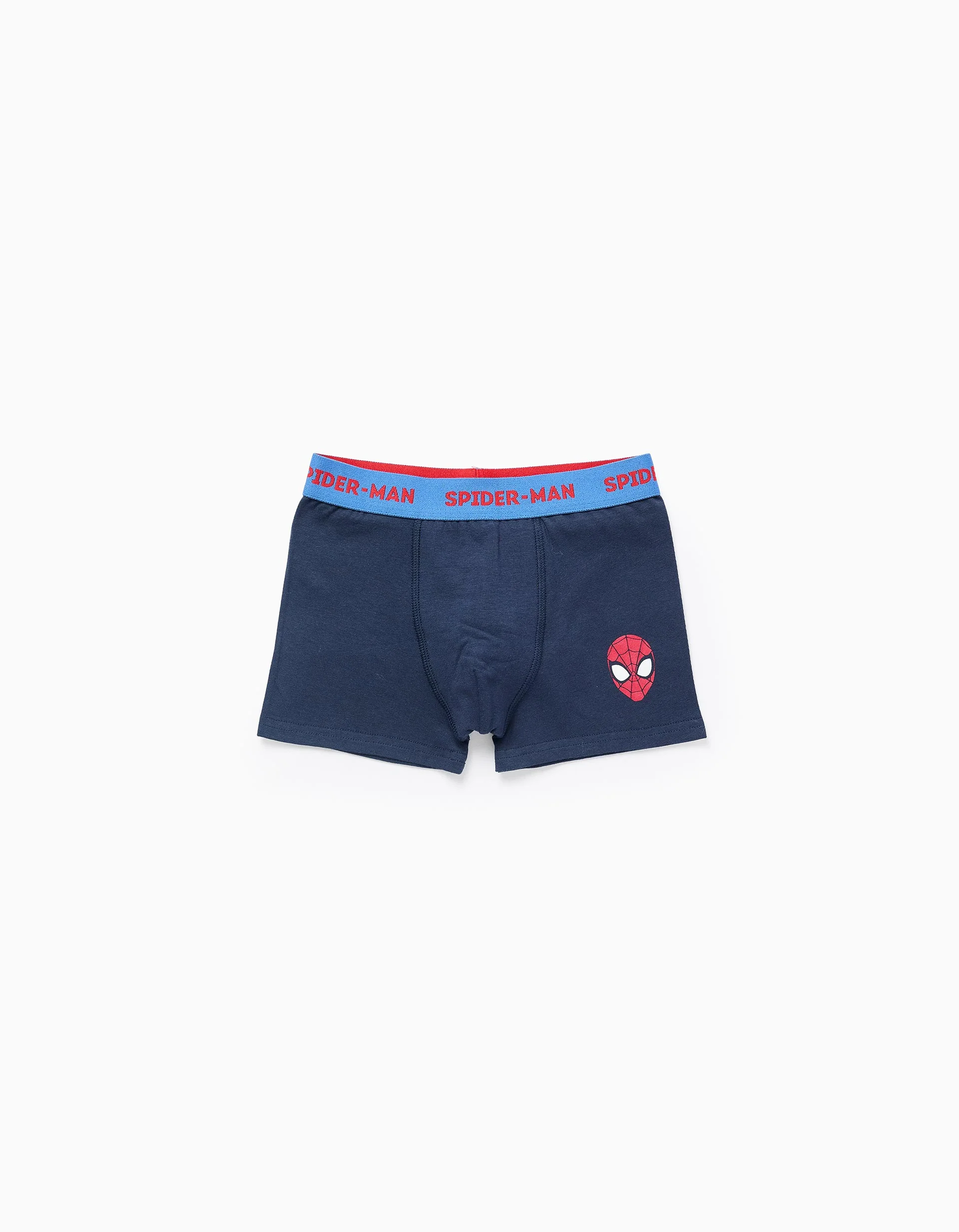 Pack of 4 Boxer Shorts for Boys 'Spiderman', Blue/White/Grey