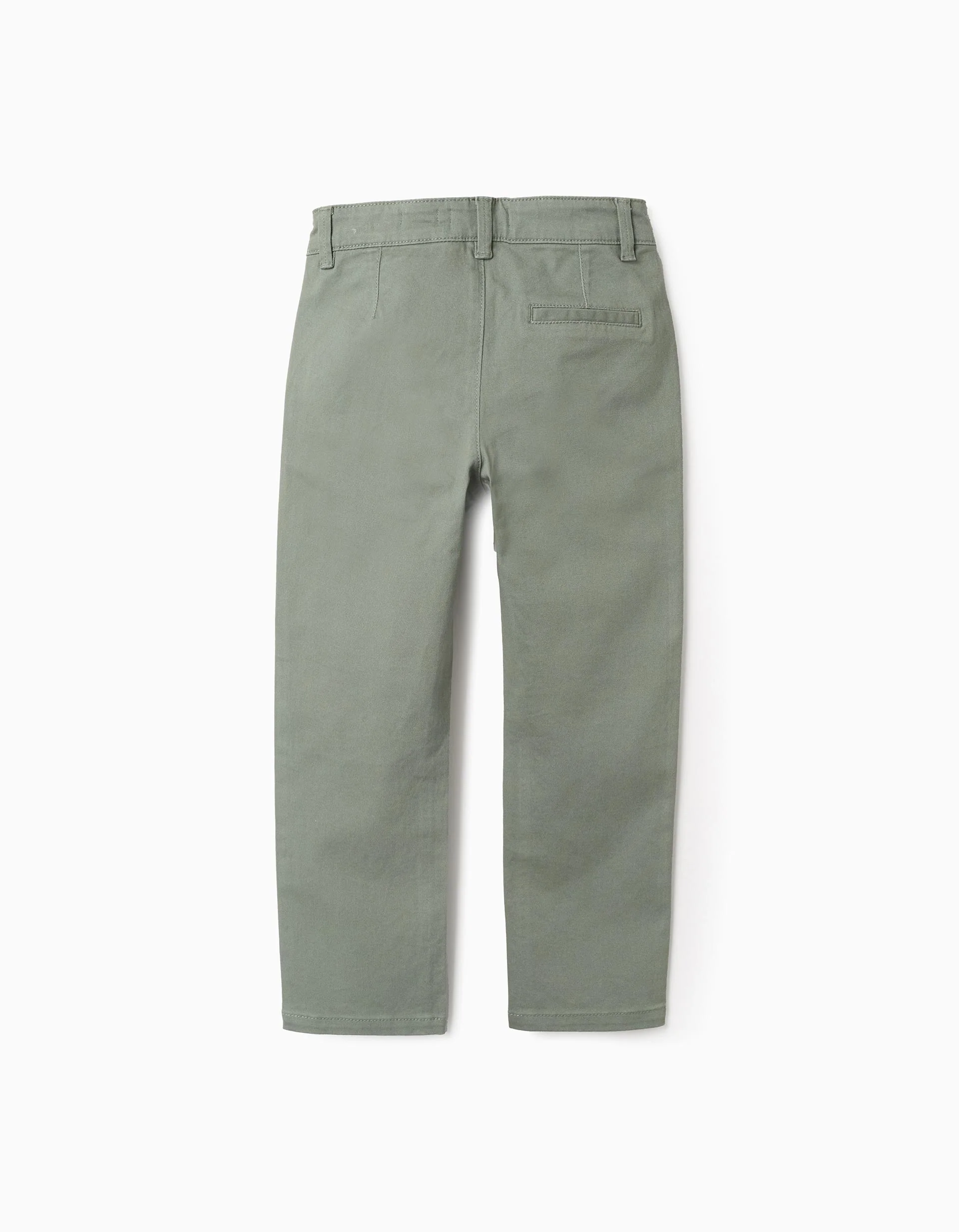 Twill Chino Trousers for Boys 'Slim Fit', Green