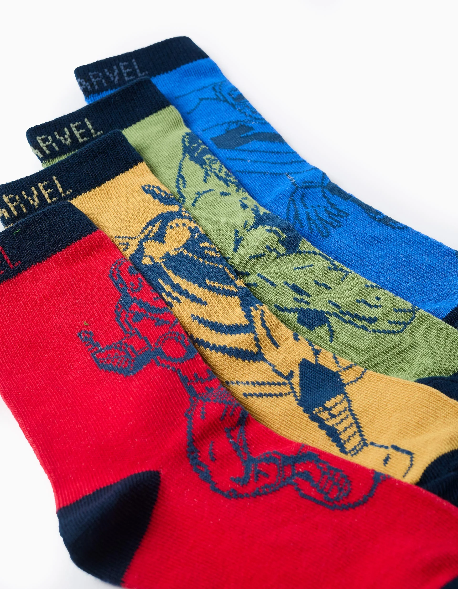 Pack of 4 Pairs of Socks for Boys 'Marvel', Multicolour