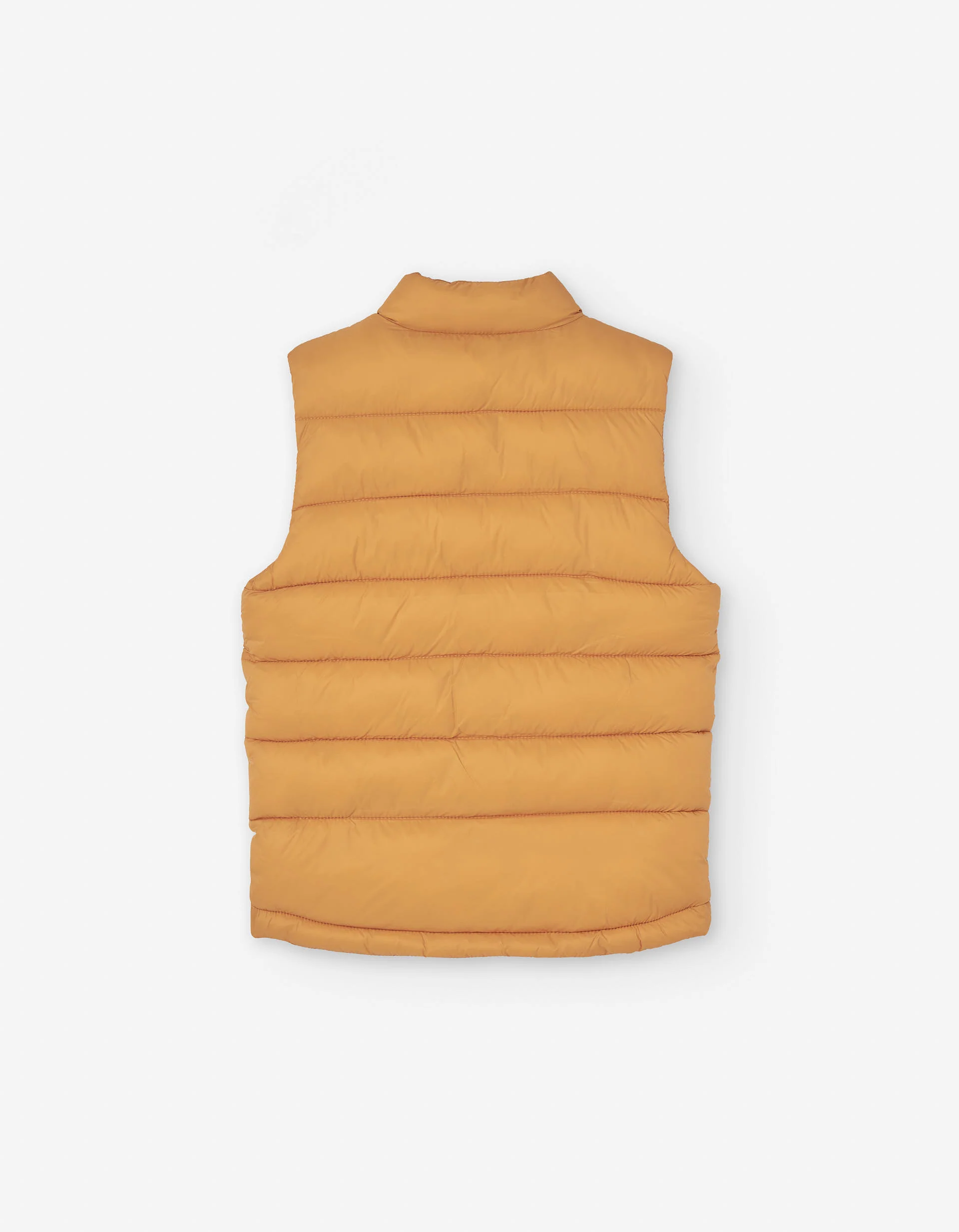 Nylon vest with padding for boys, mustard yellow
