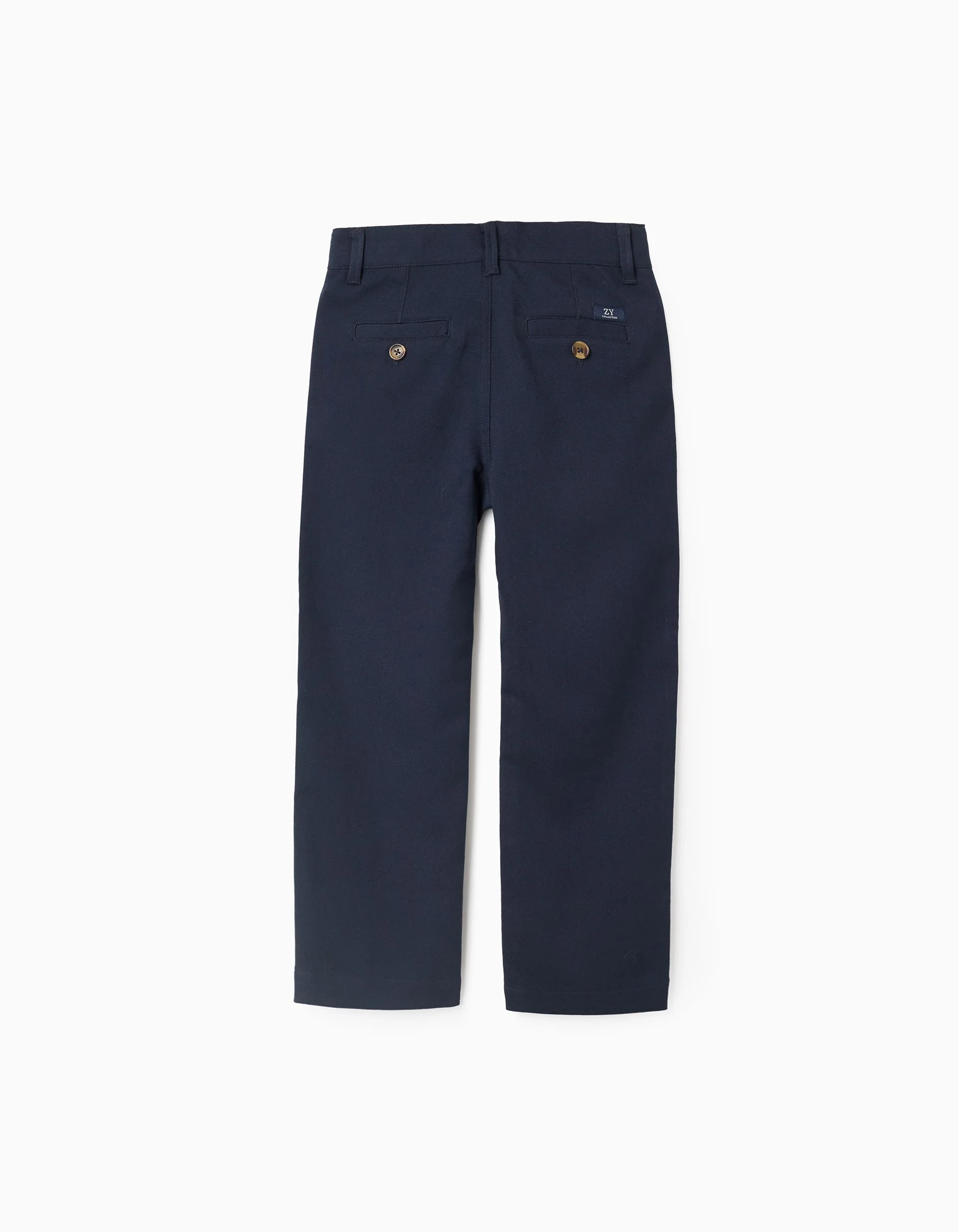 Slim twill chino trousers You&Me for boys, dark blue
