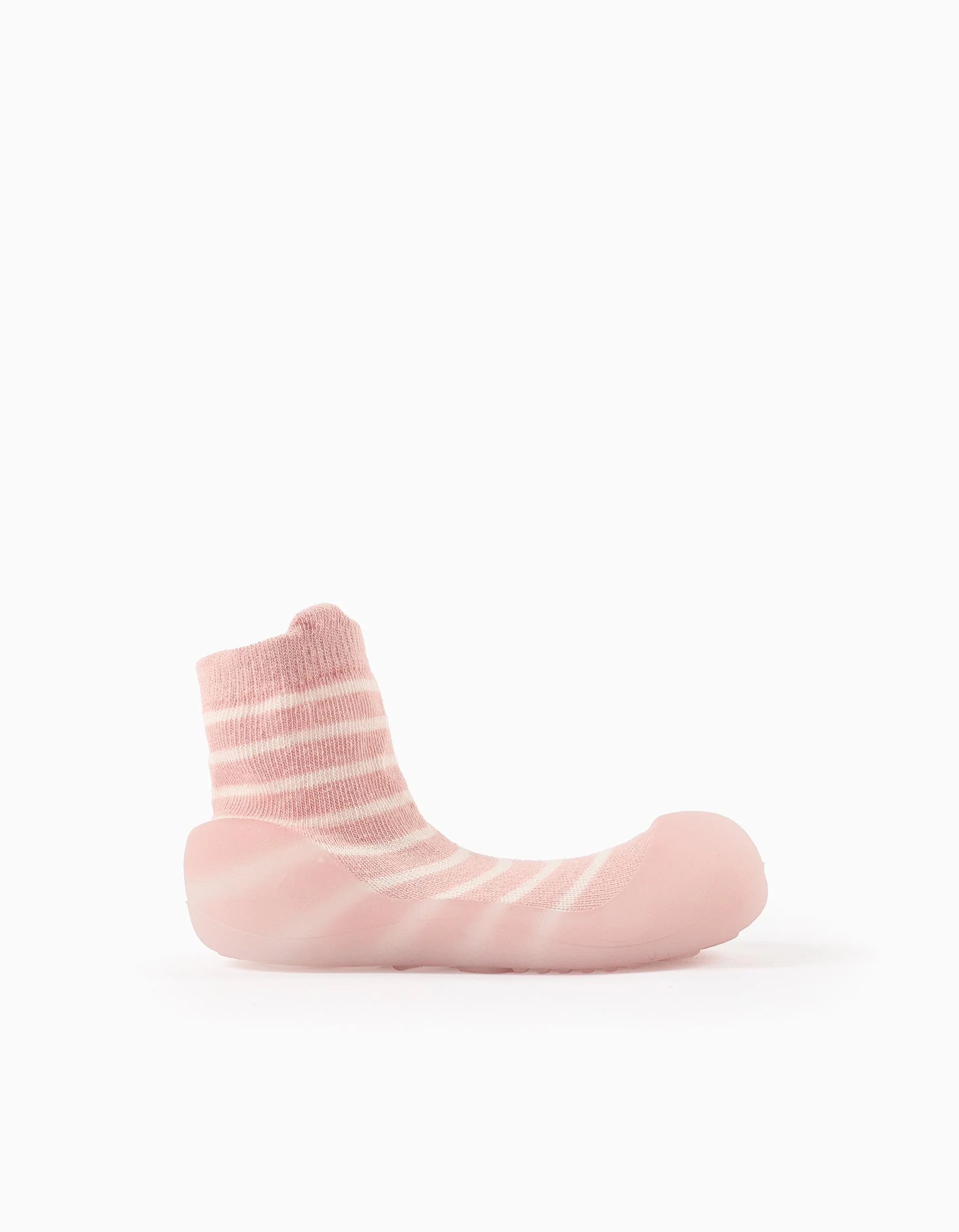 Steppies Slipper Socks for Baby Girls, Pink