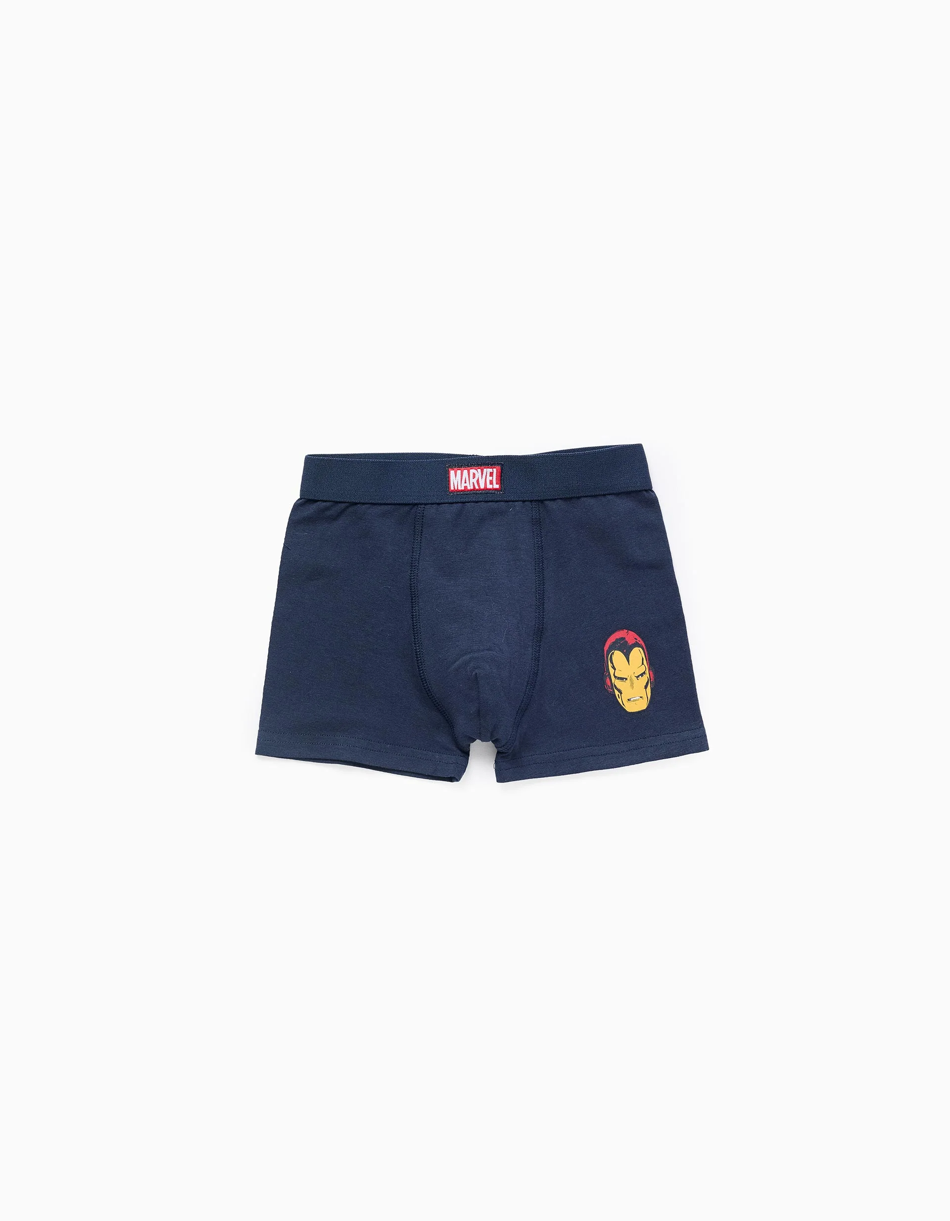 Pack of 4 boxer shorts with Avengers prints for boys, blue/grey/white