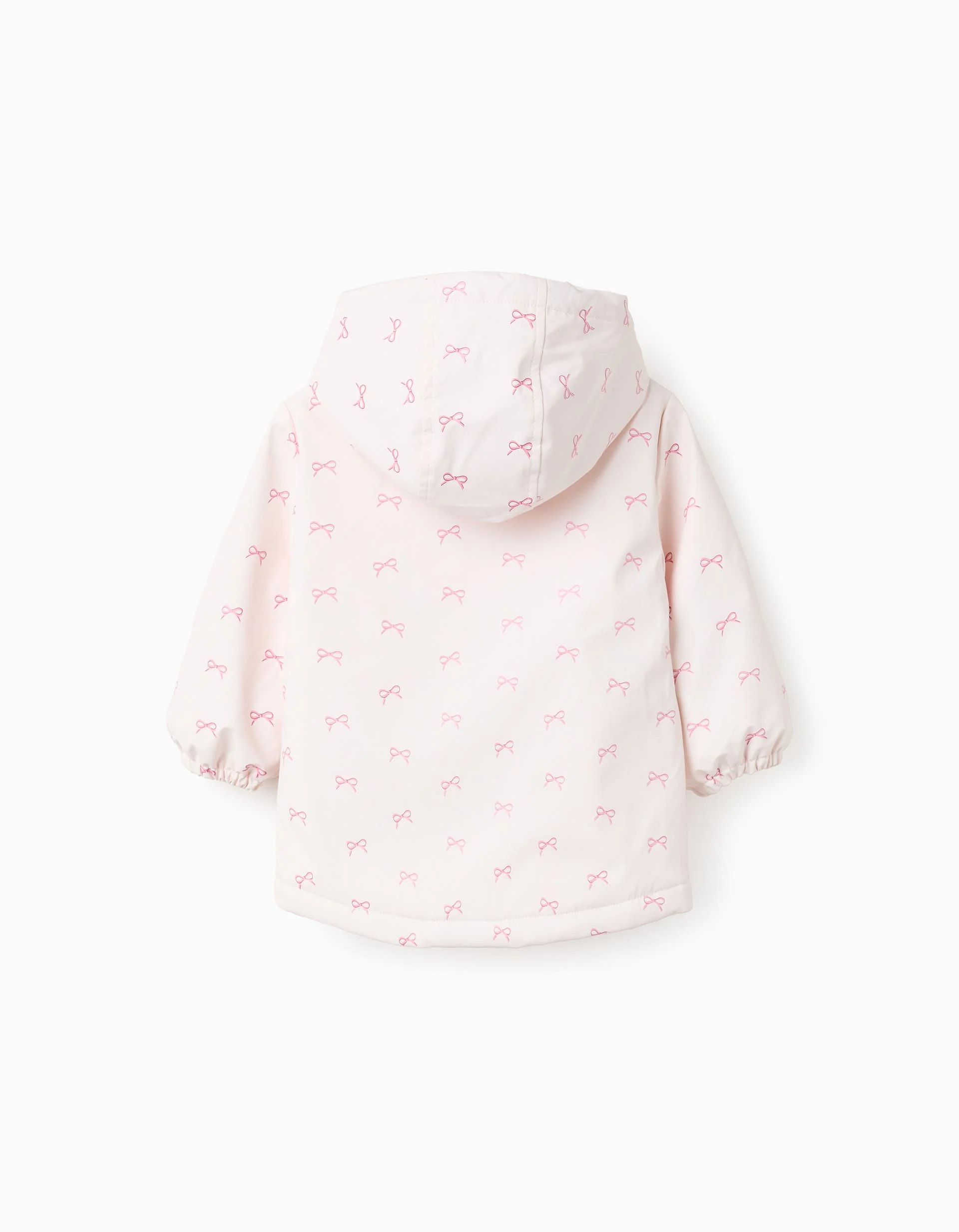 Rubber Parka with Hood for Baby Girls 'Ties', Pink