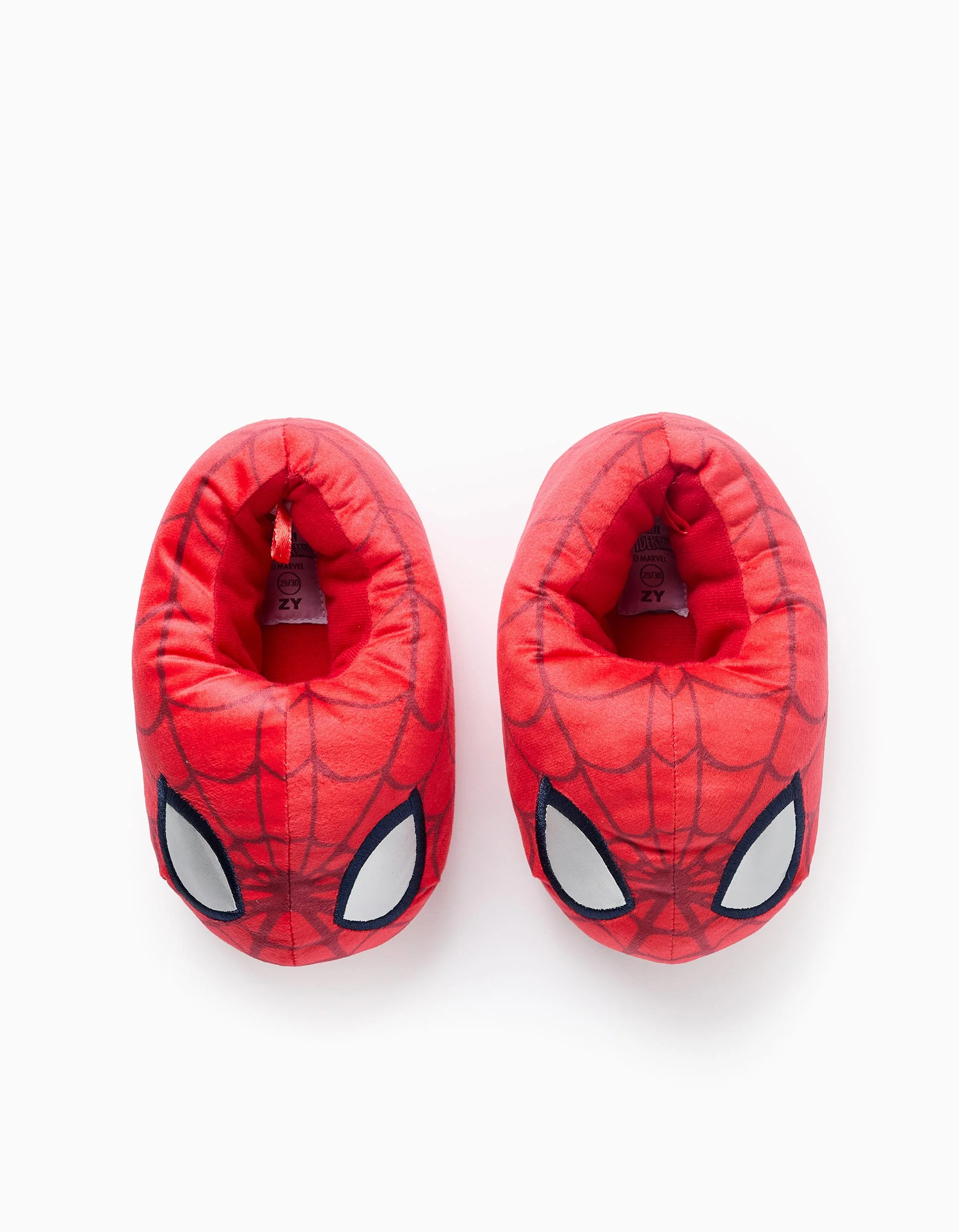 Velour Slippers with Padding for Boys 'Spider-Man', Red