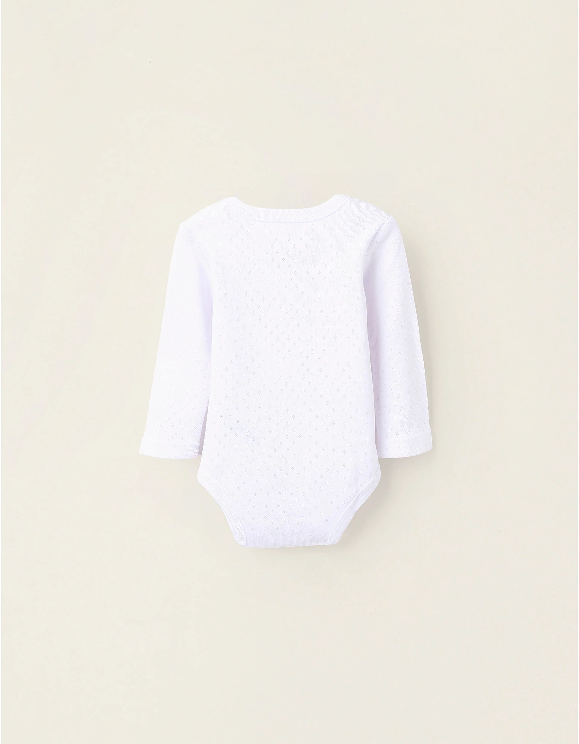 Pack of 4 Pointelle Bodysuits for Newborns and Babies, White