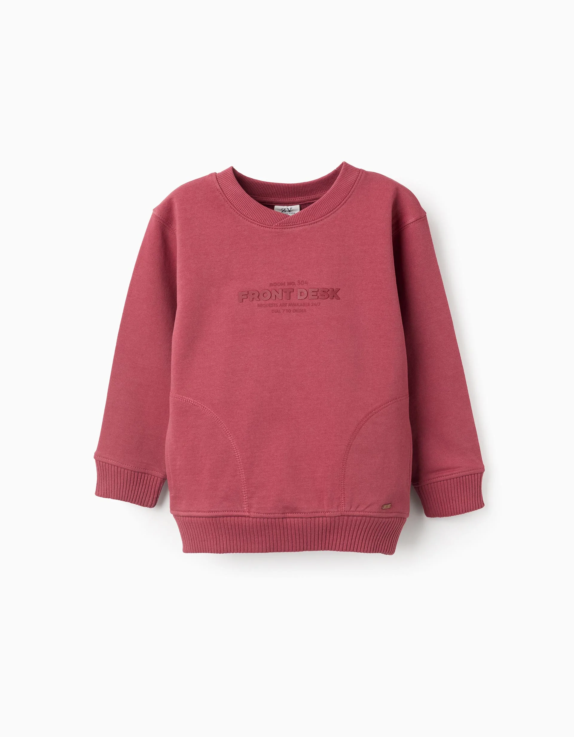 Cotton Sweatshirt for Boys 'Front Desk', Red