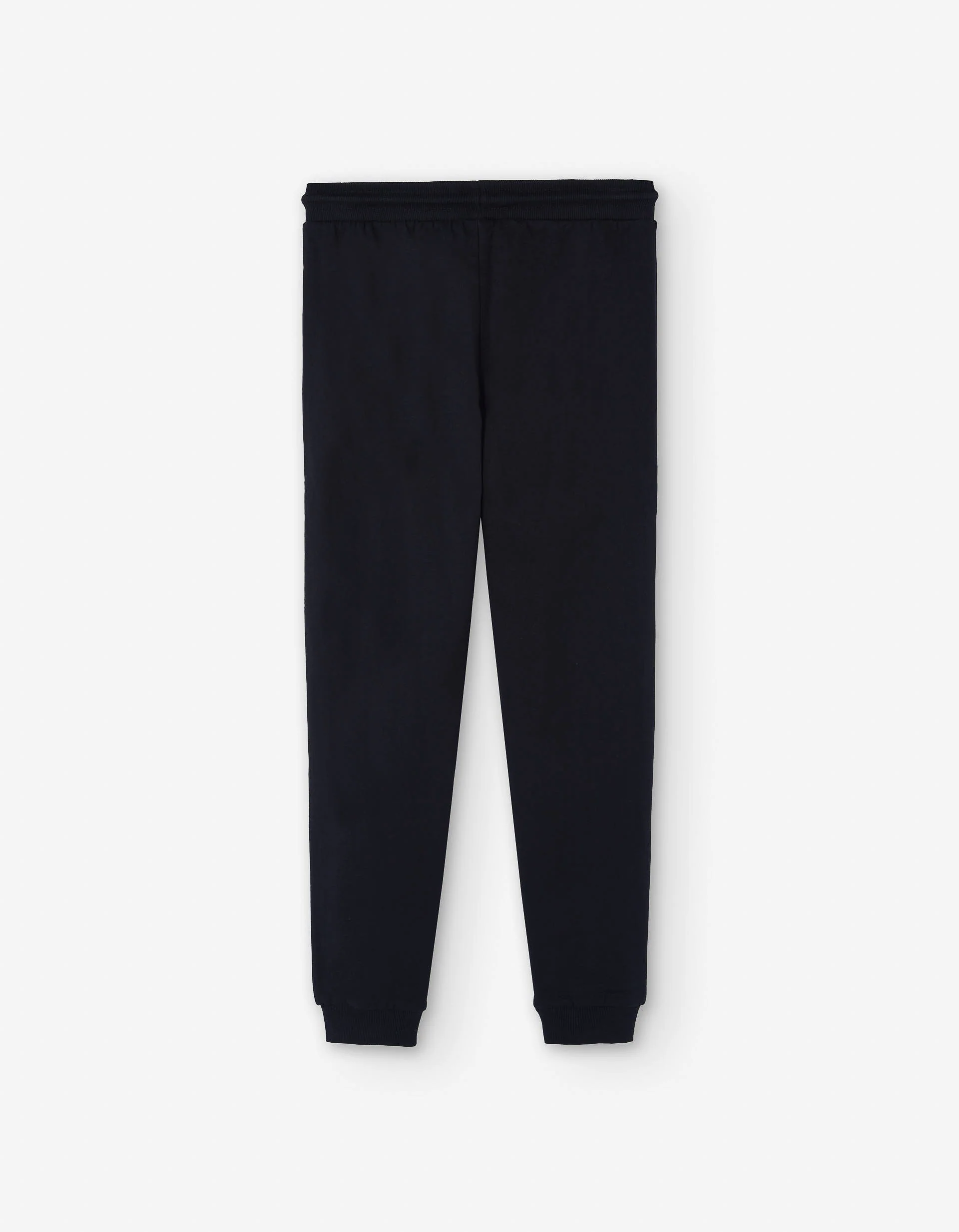 Brushed slim fit joggers with print for boys, black
