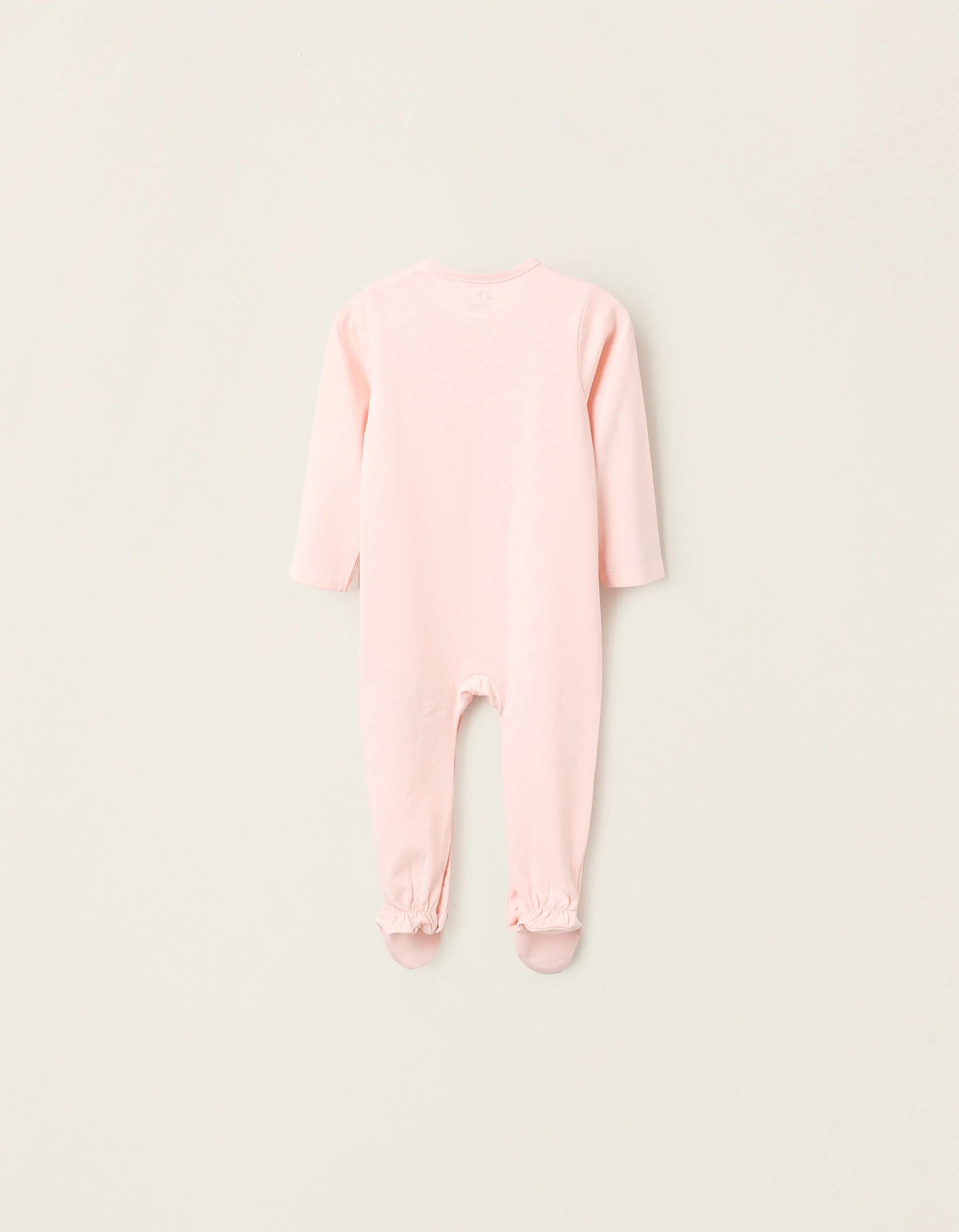 Pack of 2 Cotton Sleepsuits for Baby Girls 'Forest', White/Pink