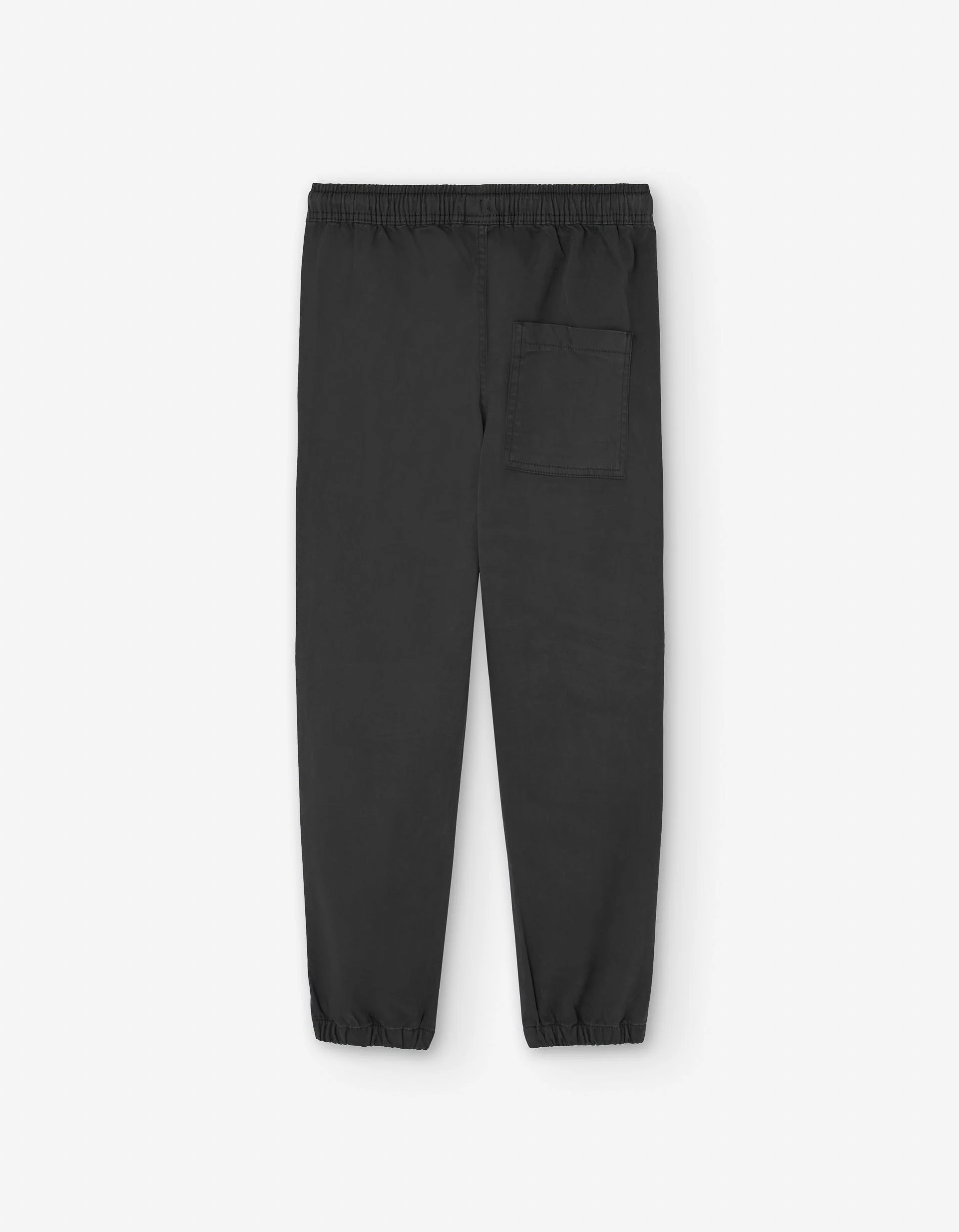 Twill joggers with drawstring and cargo pockets for boys, dark grey