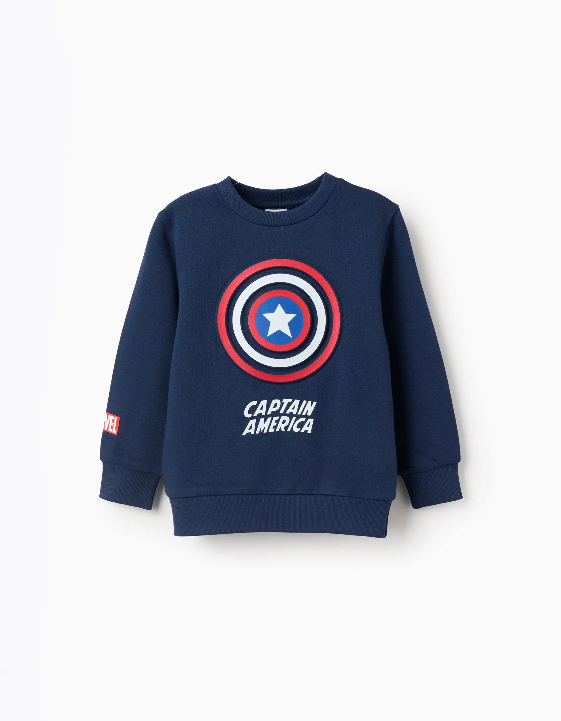 Cotton Sweatshirt for Boys 'Captain America', Dark Blue
