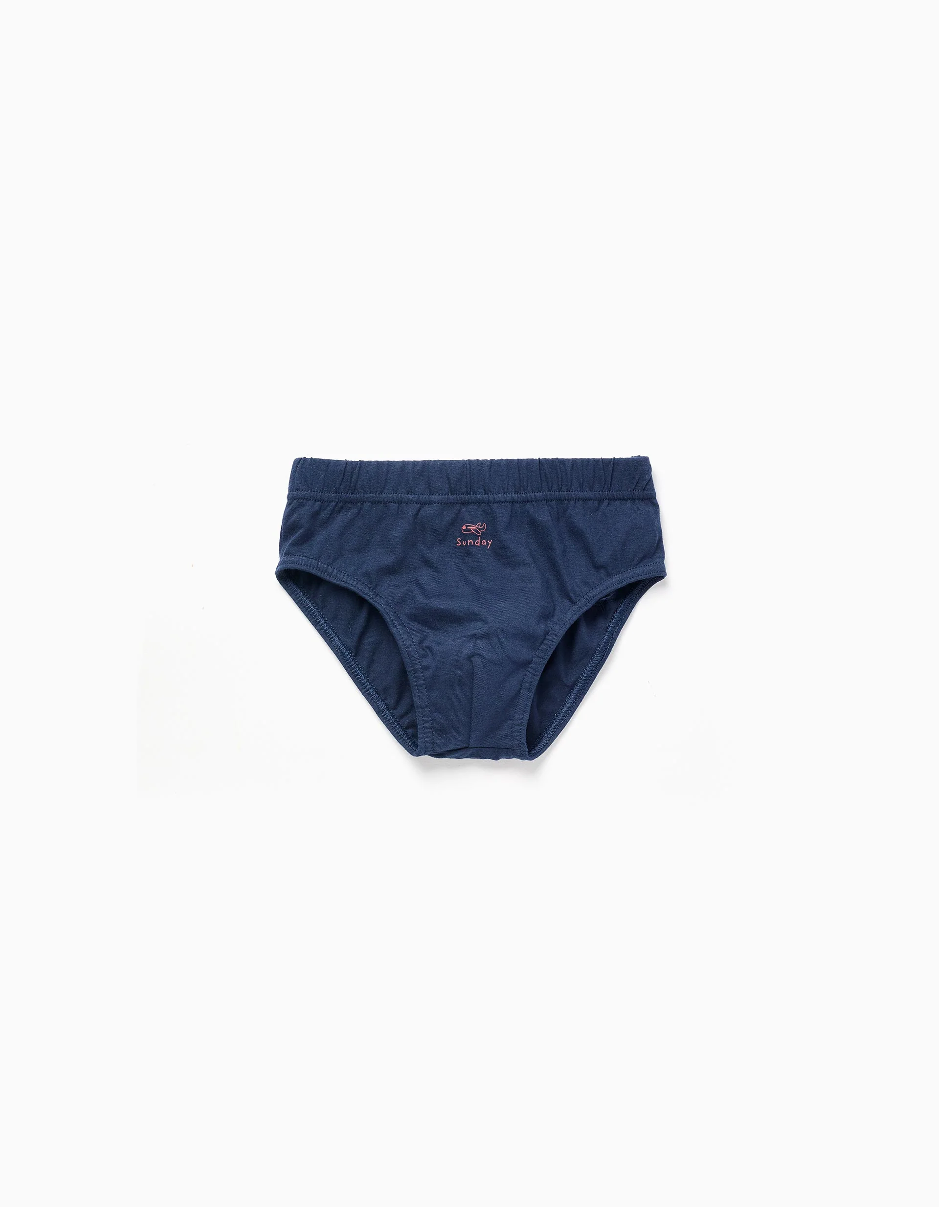 Pack of 7 Cotton Briefs 'Days of the Week' for Boys, Blue/Grey