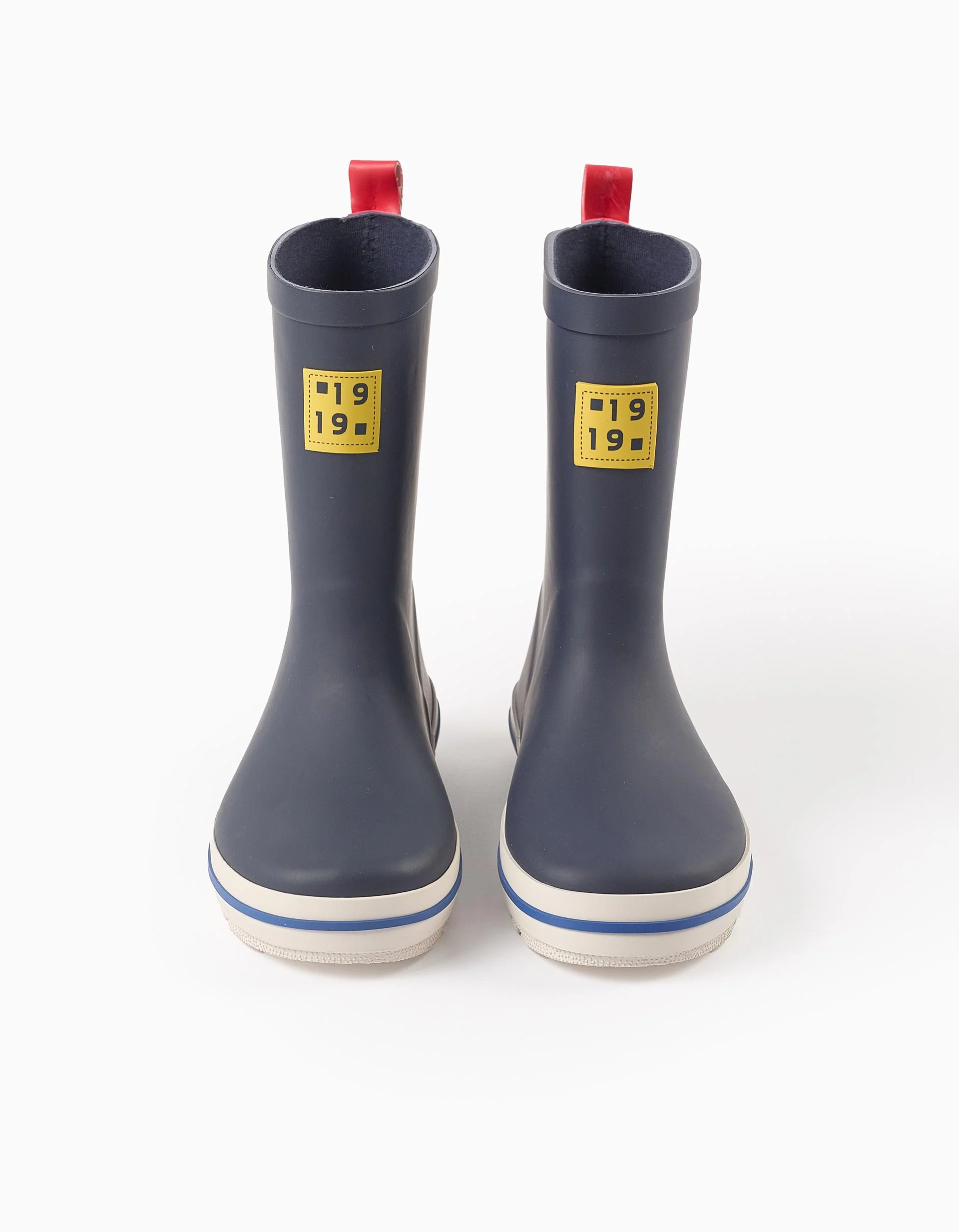 Wellies with Coloured Details for Boys, Dark Blue