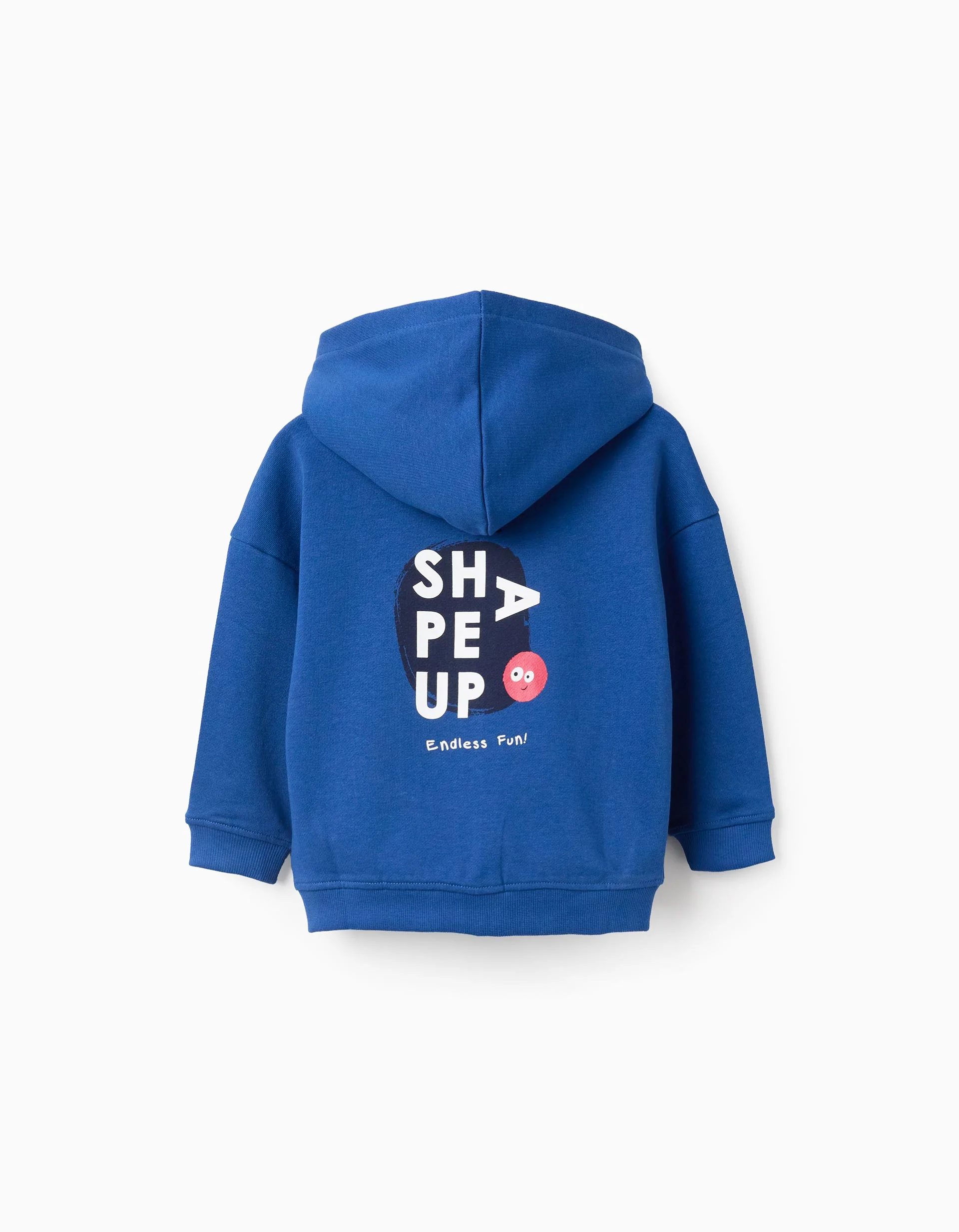Cotton Hooded Jacket for Baby Boys 'Shape Up', Blue