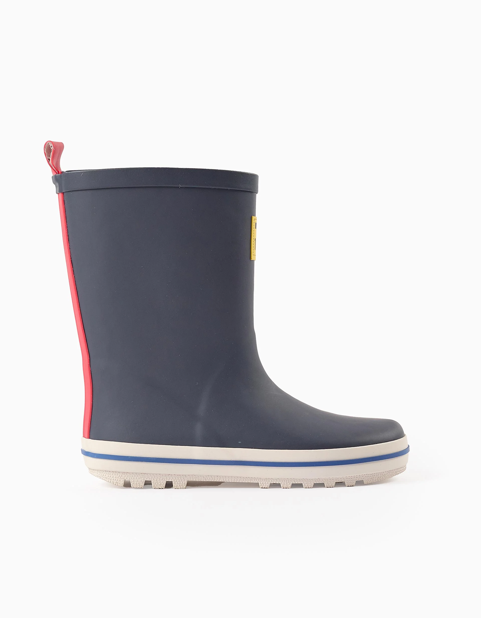 Wellies with Coloured Details for Boys, Dark Blue