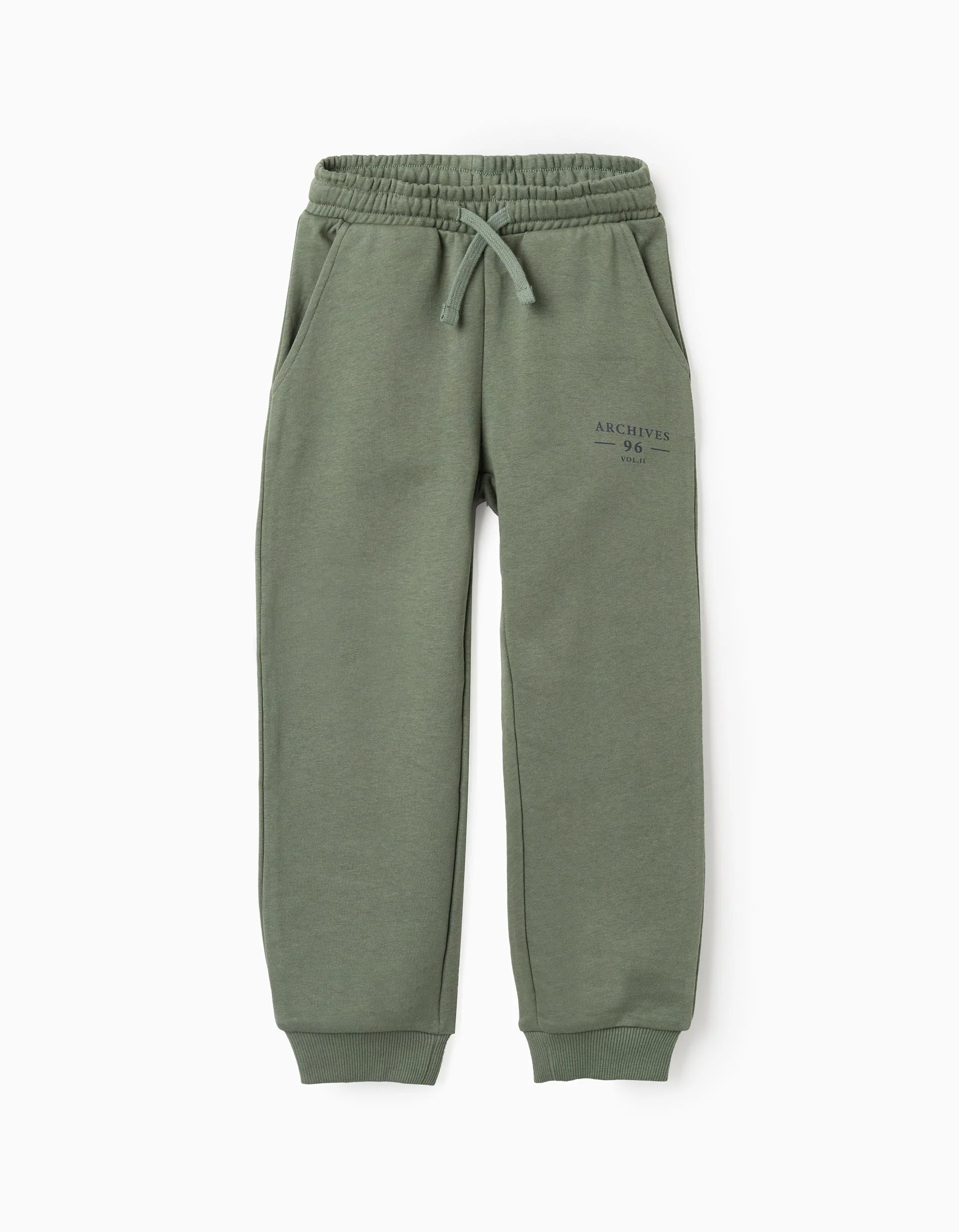 Drawstring Joggers for Boys 'ZY Archives' , Green