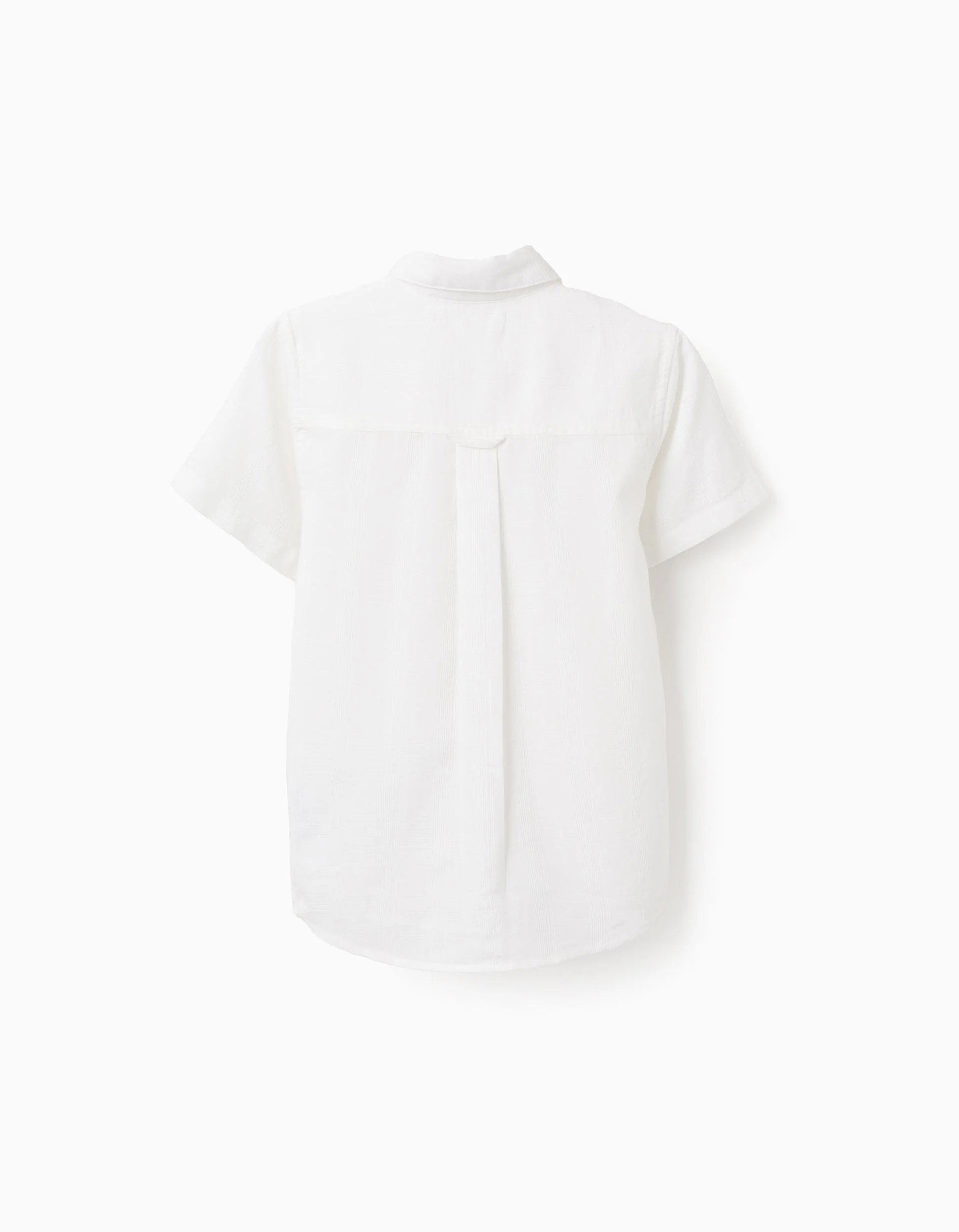 Textured Short Sleeve Shirt for Boys 'B&S', White
