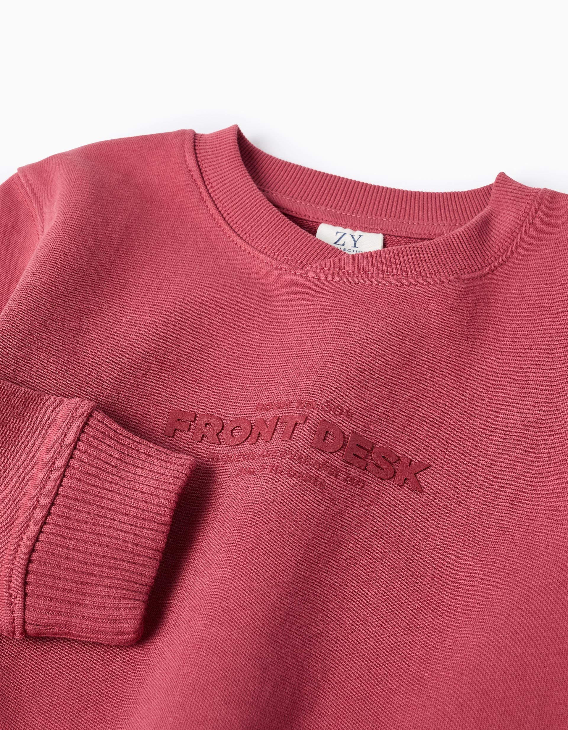 Cotton Sweatshirt for Boys 'Front Desk', Red