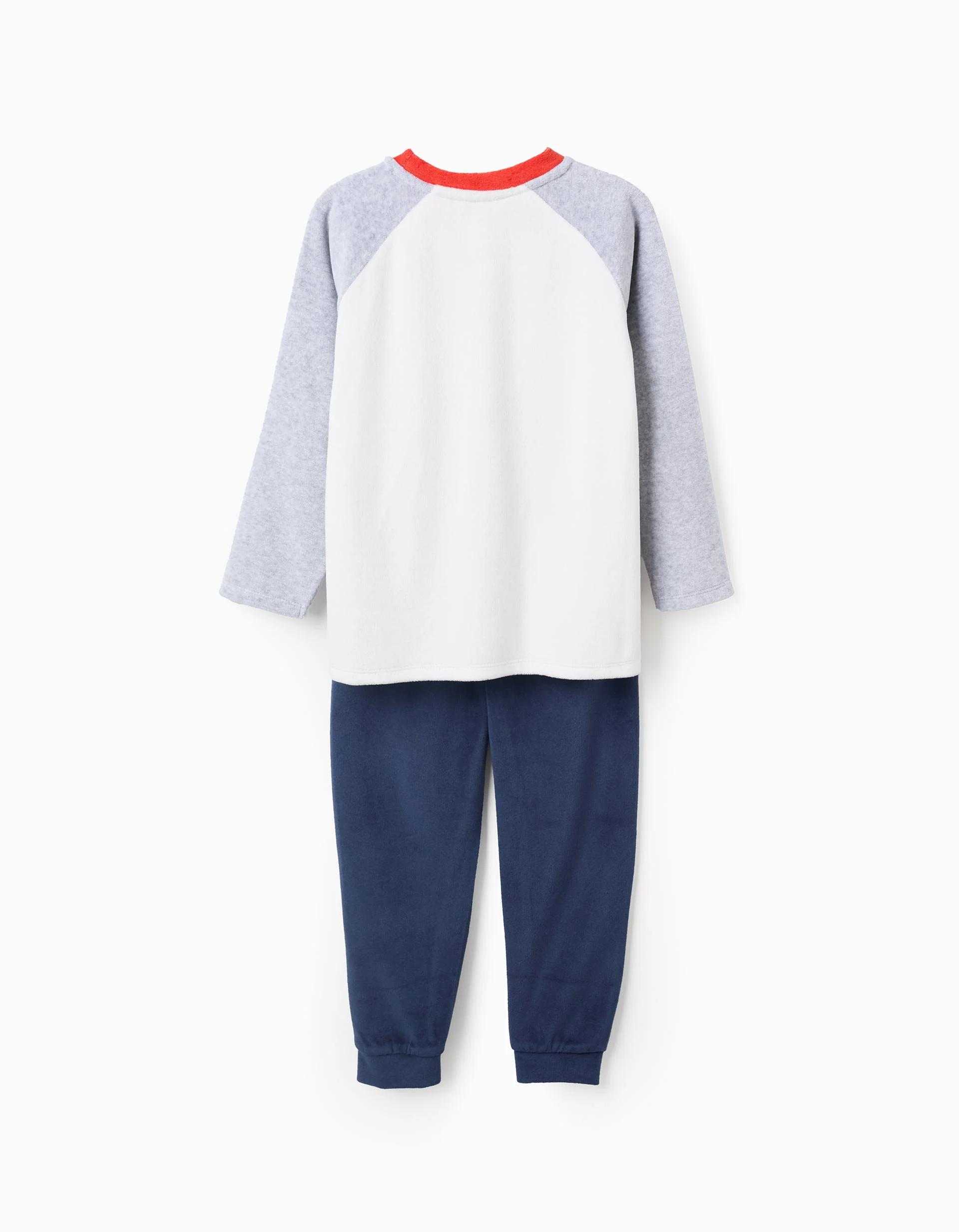 Velour Pyjama for Boys 'Monster of Emotions', Blue/Grey/White