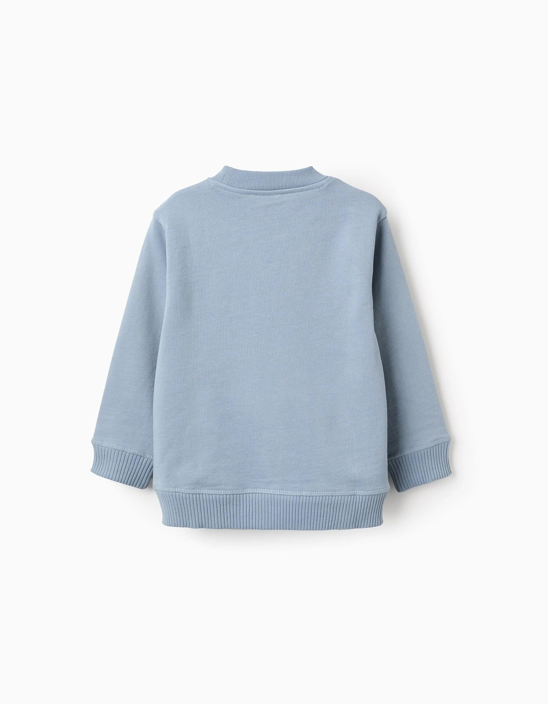 Cotton Sweatshirt with Kangaroo Pocket for Boys, blue