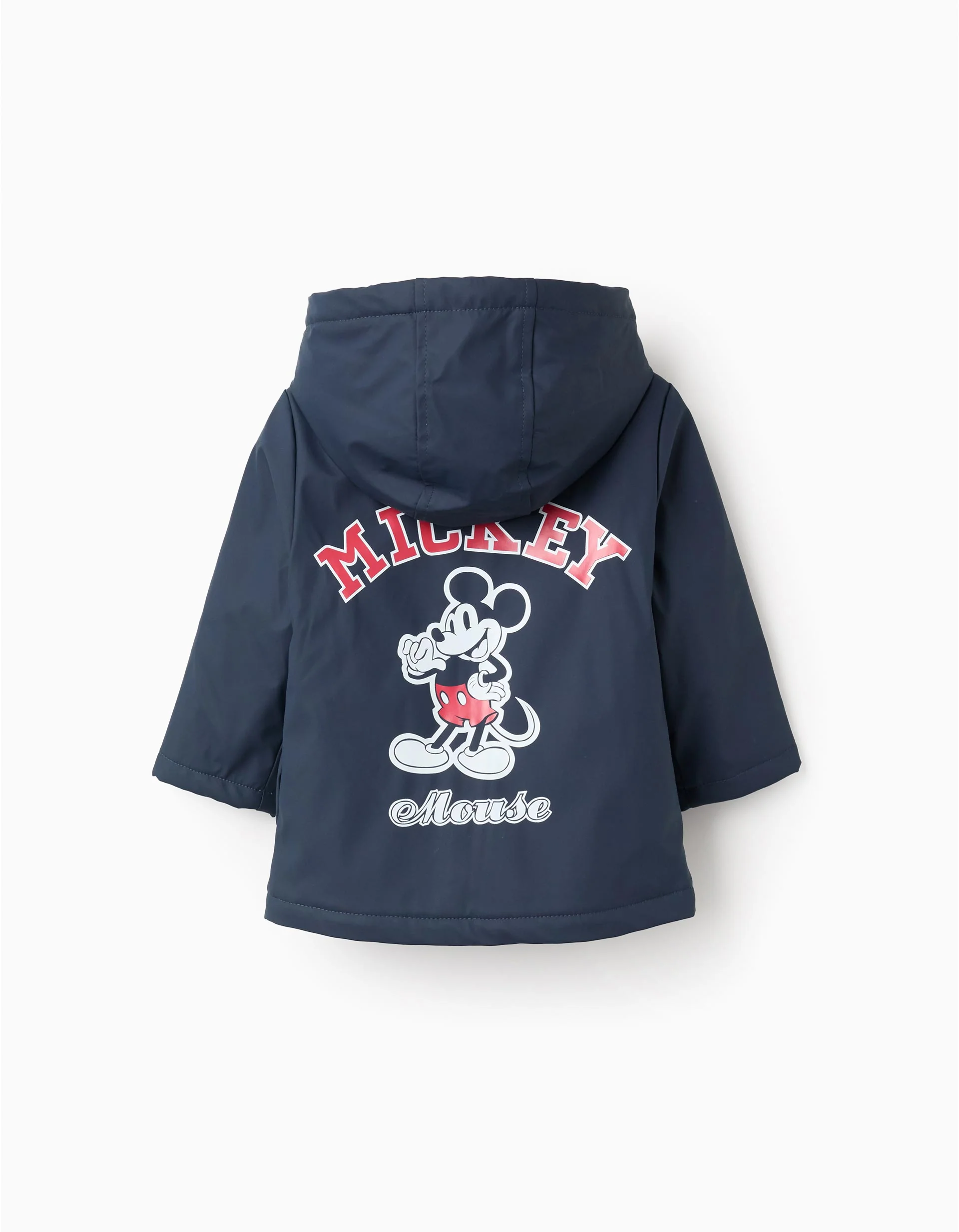 Hooded Rubber Parka Baby Boys 'Mickey', Dark Blue